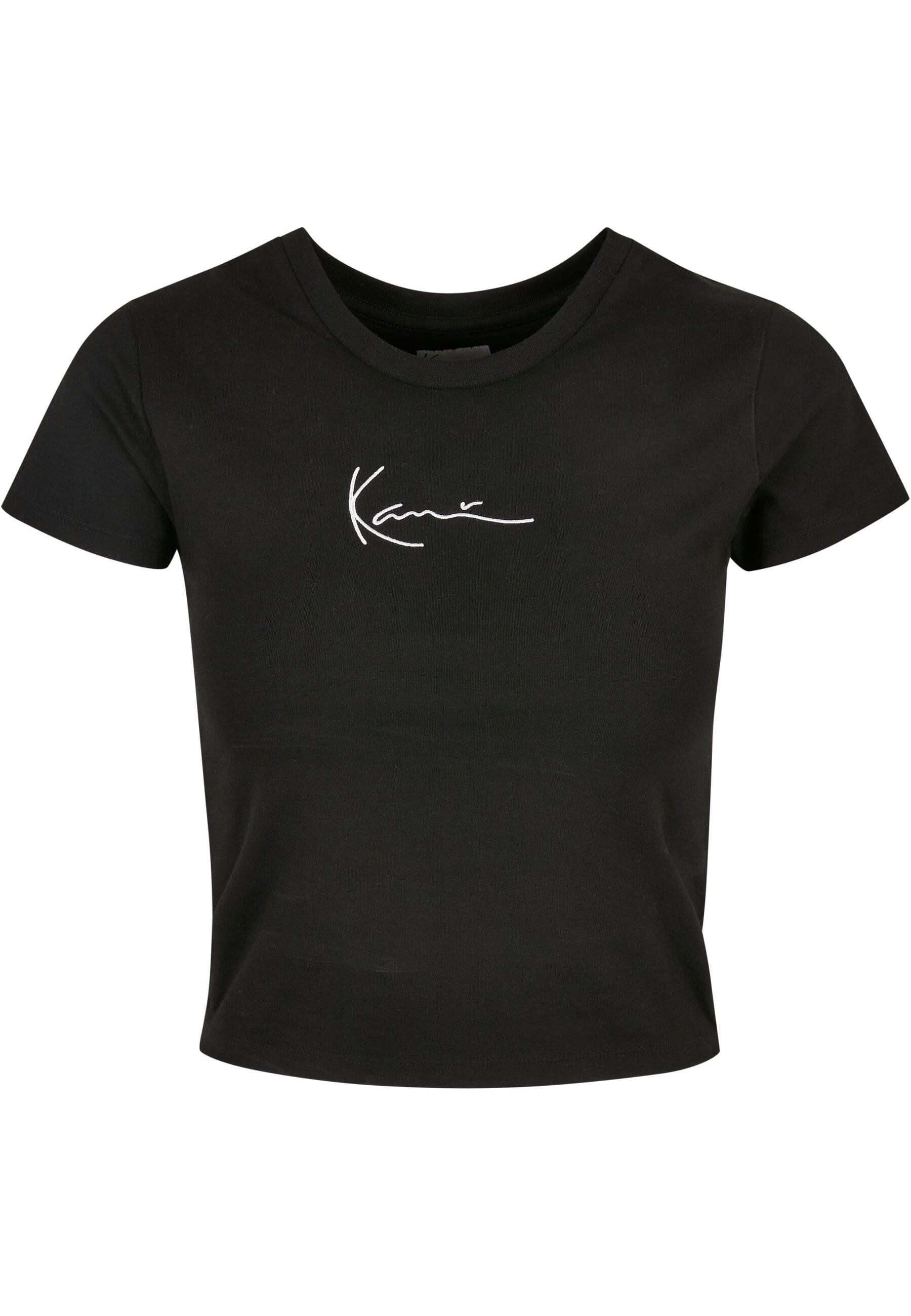 Karl Kani T-Shirt Karl Kani Damen KKWQ22002BLK SMALL SIGNATURE SHORT TEE BLK (1-tlg)