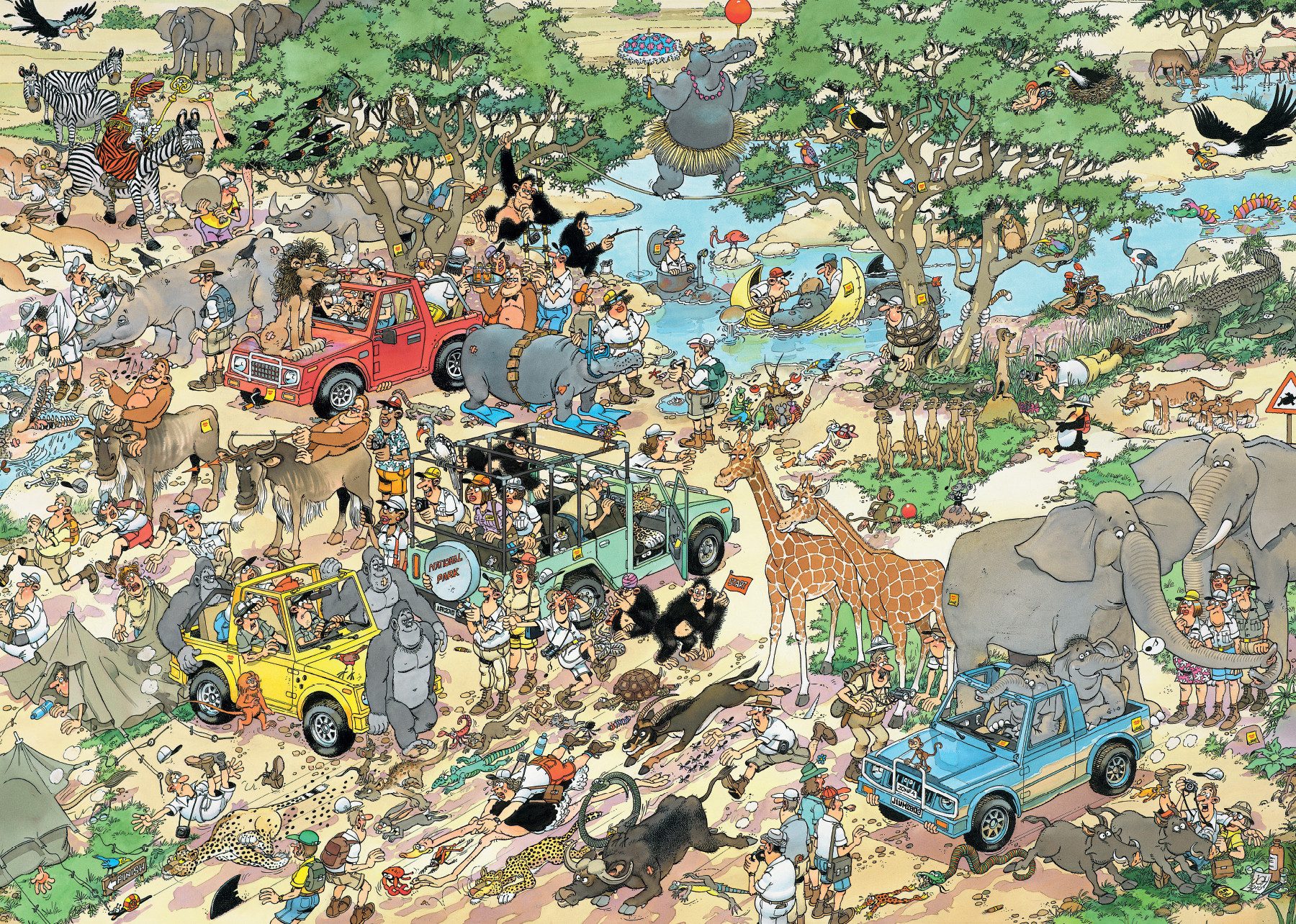 Jan van Haasteren Puzzle Jan van Haasteren, Safari & Der Sturm, 2x1000 Teil günstig online kaufen