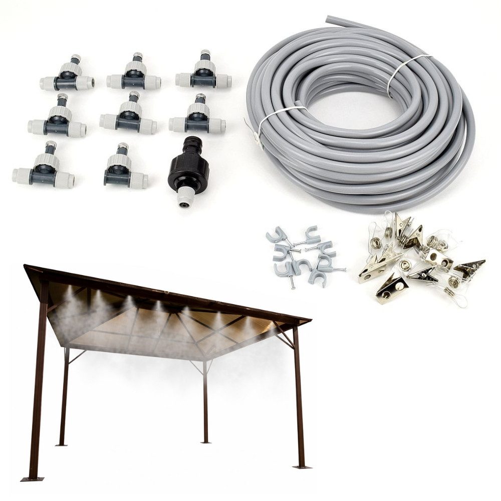 GarPet Gartenspritze Wassernebel Sprühsystem Sprühnebel Kühlung Outdoor Nebel Kühlsystem