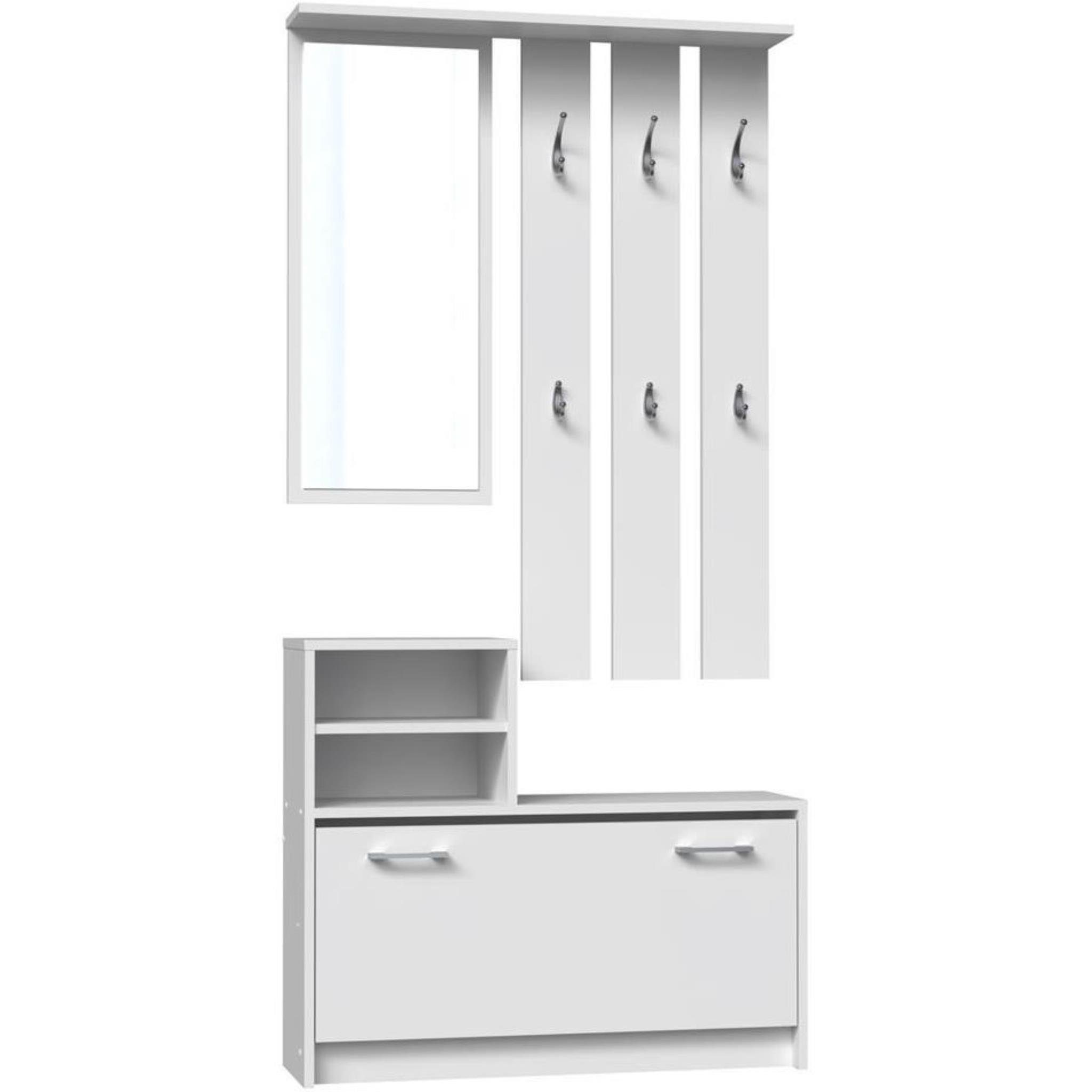 Beautysofa Garderoben-Set Castella, (Kompaktgarderobe, Set (B/H) günstig online kaufen
