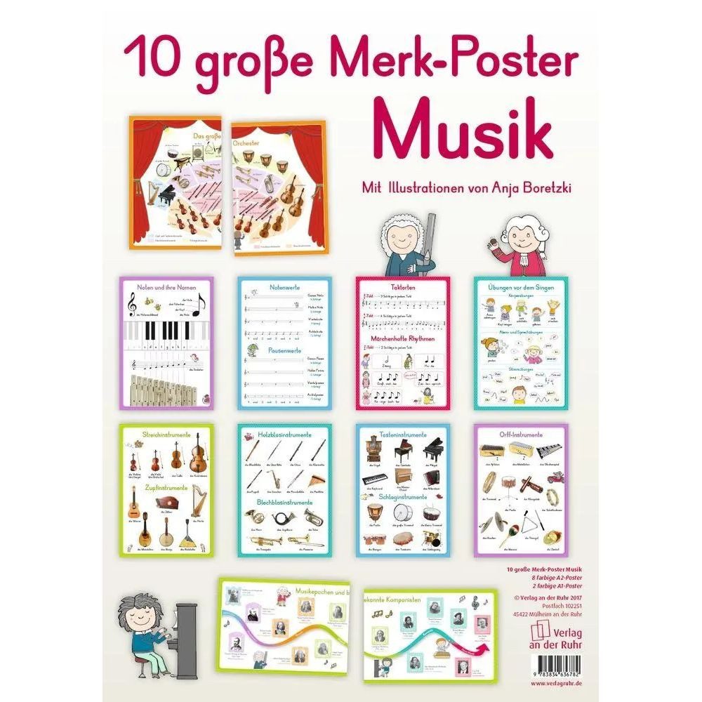 Verlag an der Ruhr Poster 10 große Merk-Poster Musik