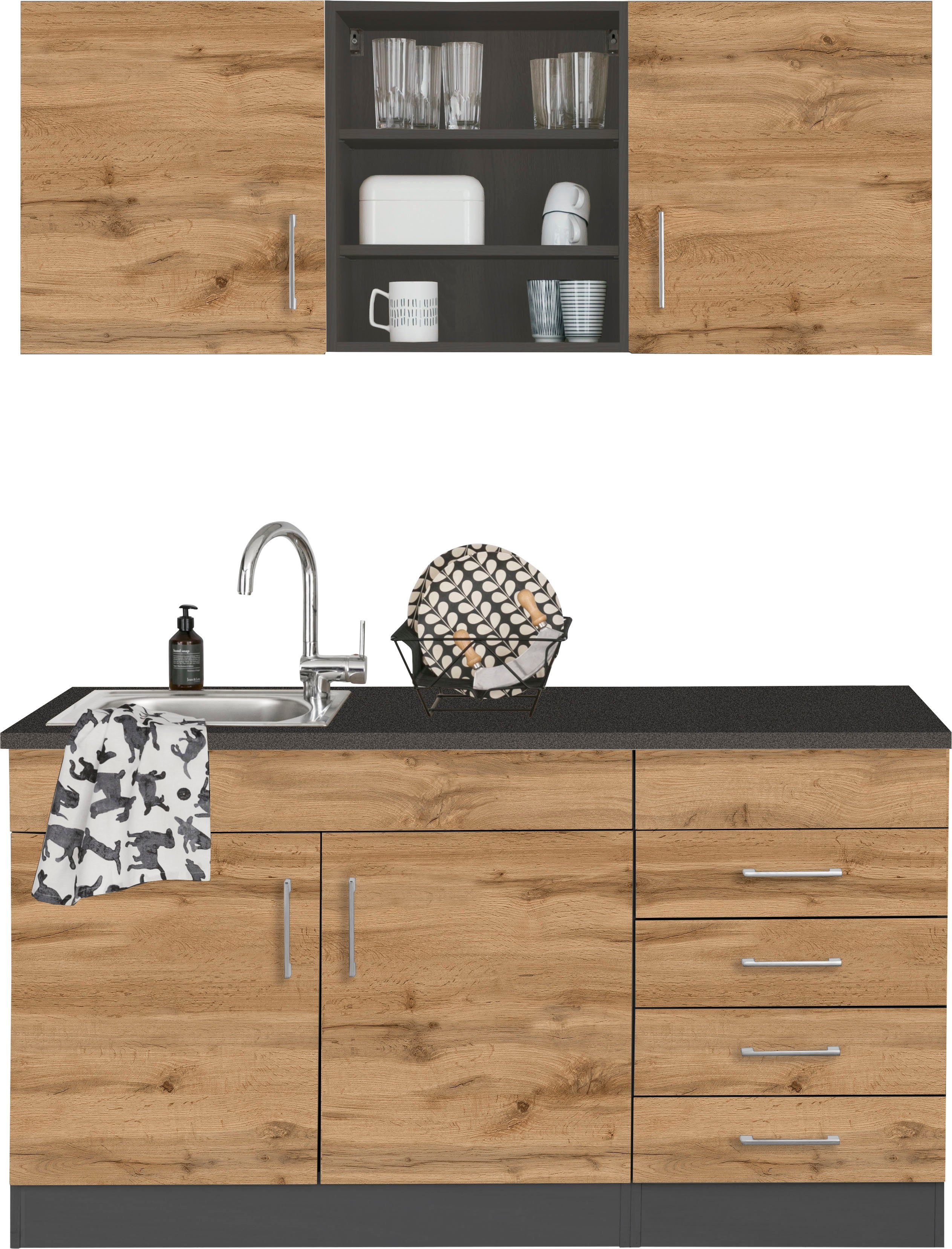 KOCHSTATION Pantryküche KS-Mali, Breite 150 cm, günstig online kaufen