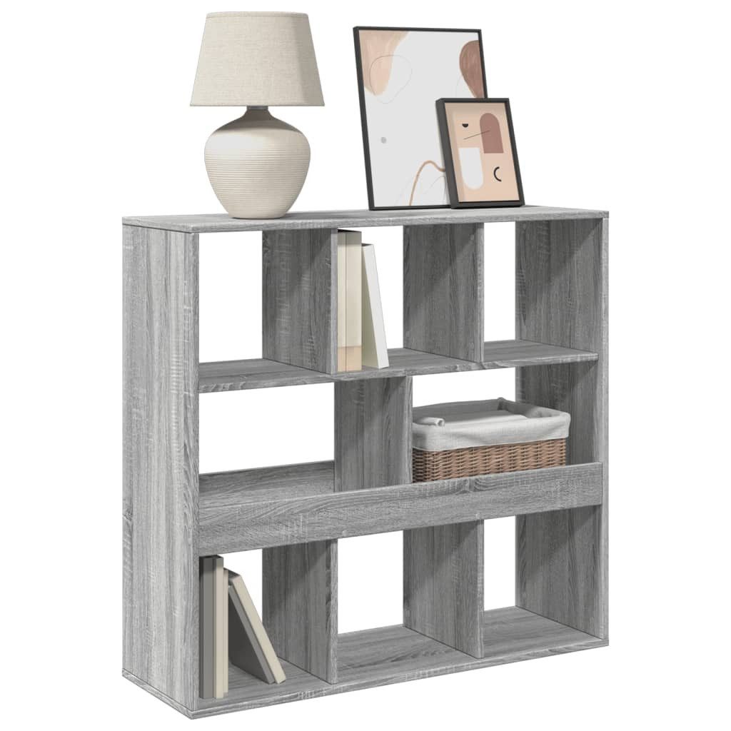 vidaXL Bücherregal Raumteiler Grau Sonoma 100x33x94,5 günstig online kaufen