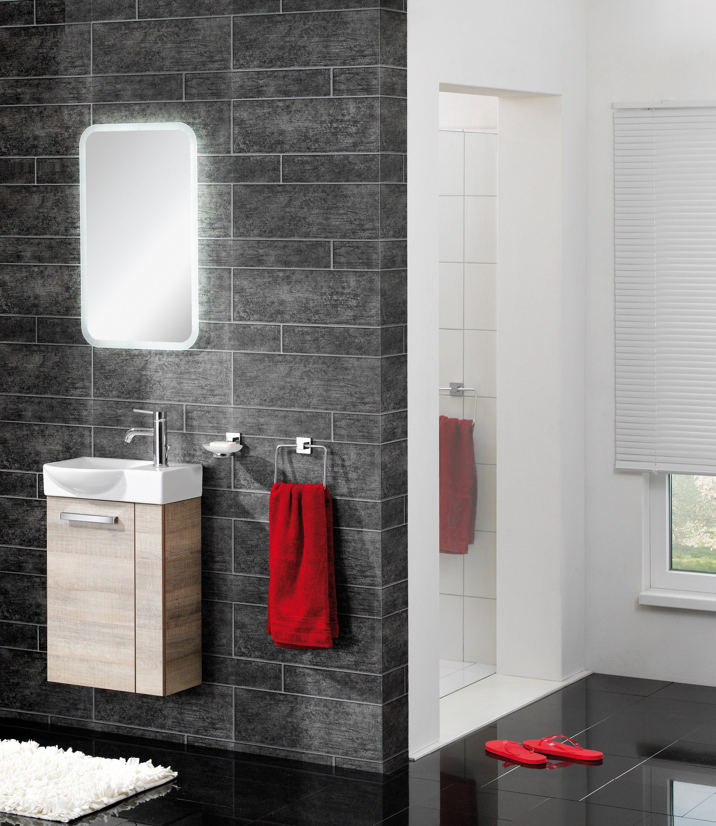 FACKELMANN Badspiegel A-Vero, Breite 45 cm,LED