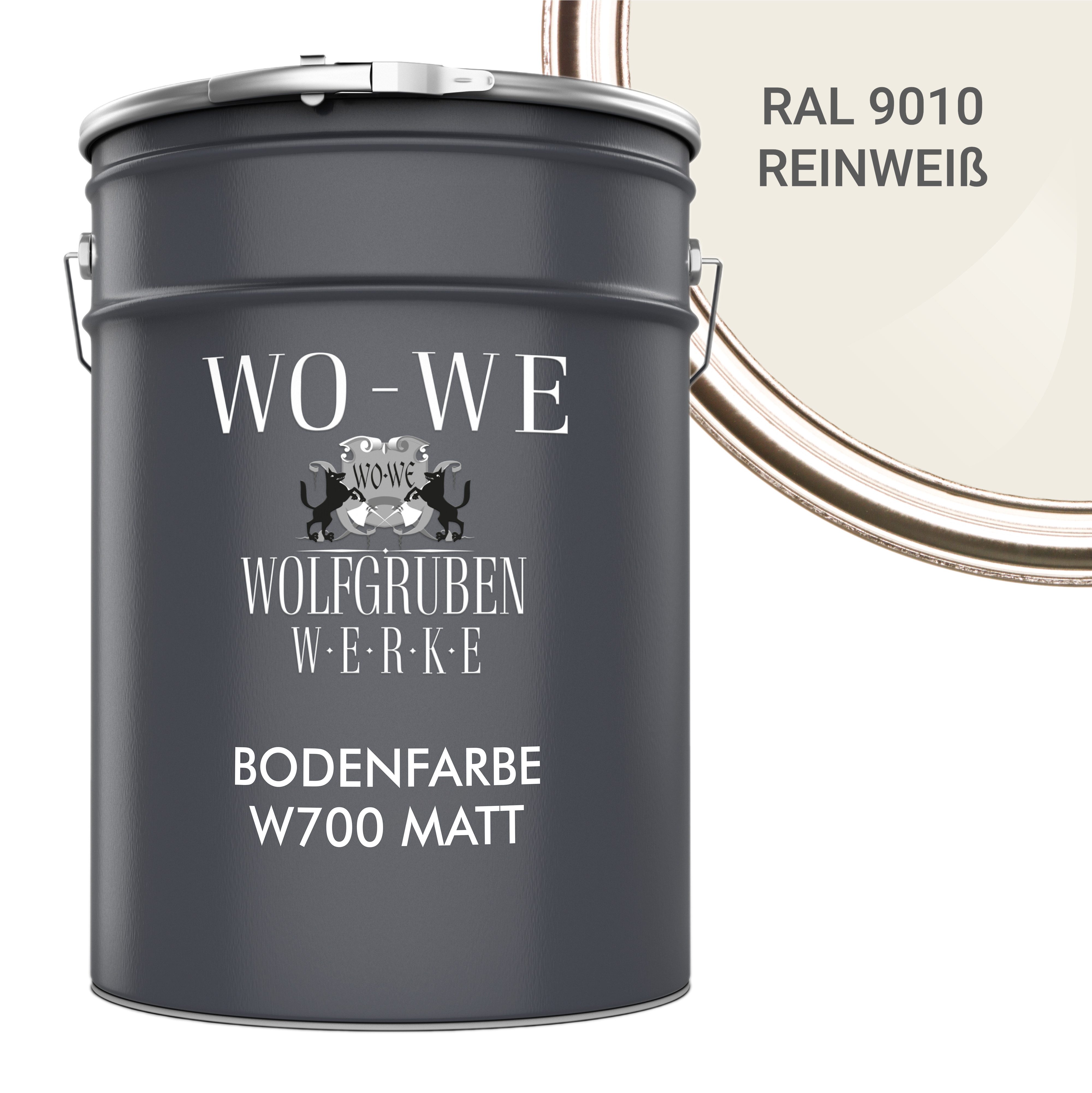 WO-WE Bodenversiegelung Betonfarbe Bodenfarbe Bodenbeschichtung W700 MATT, 1-10L