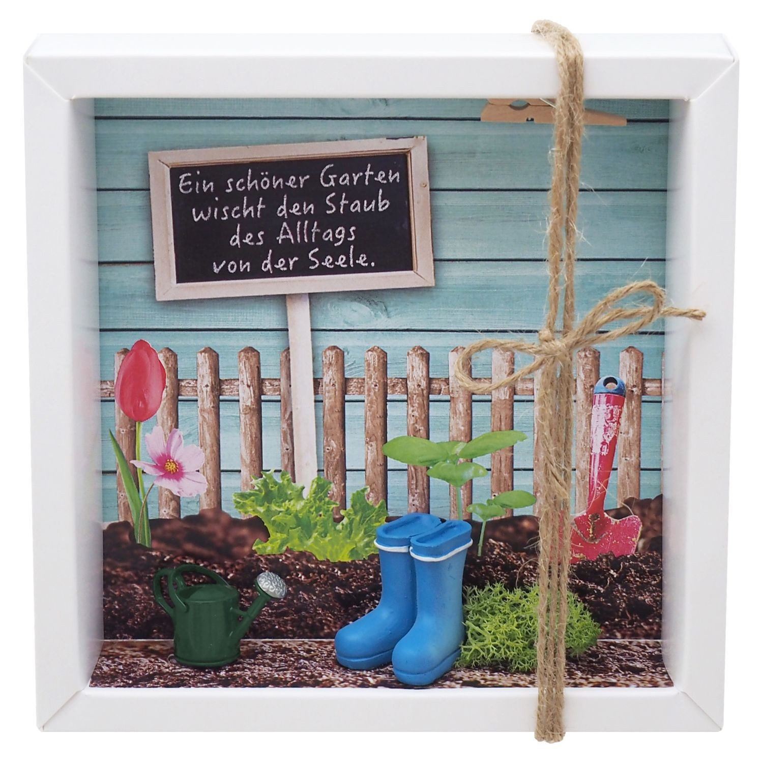 ZauberDeko Geschenkbox Geldgeschenk Garten Blumen Gutschein Gartenzubehör Geschenk