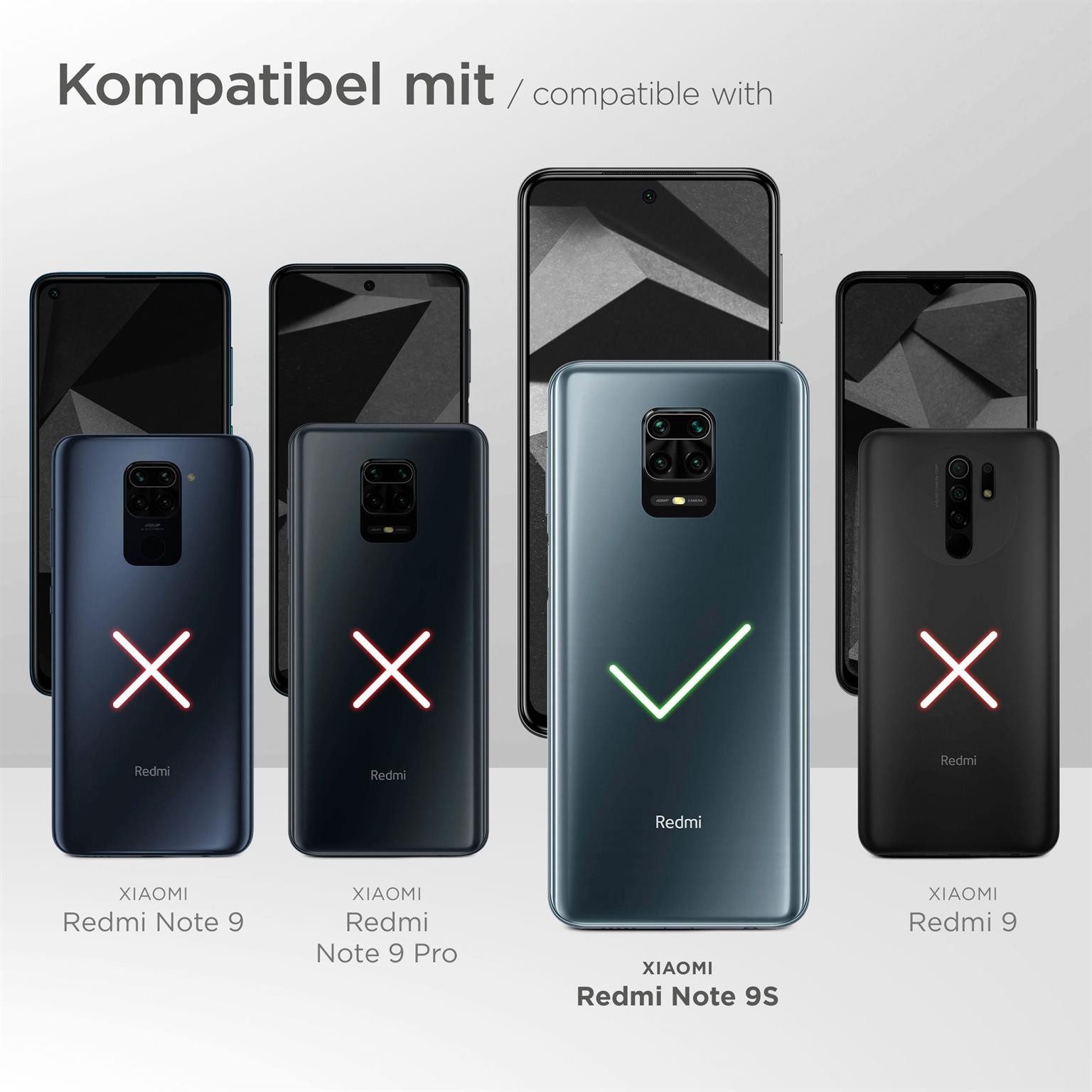 moex Handyhülle moex® Alpha Case für Xiaomi Redmi Note 9S, Hülle ultra dünn, Hardcase Back Cover, Schutzhülle Minimalistisch