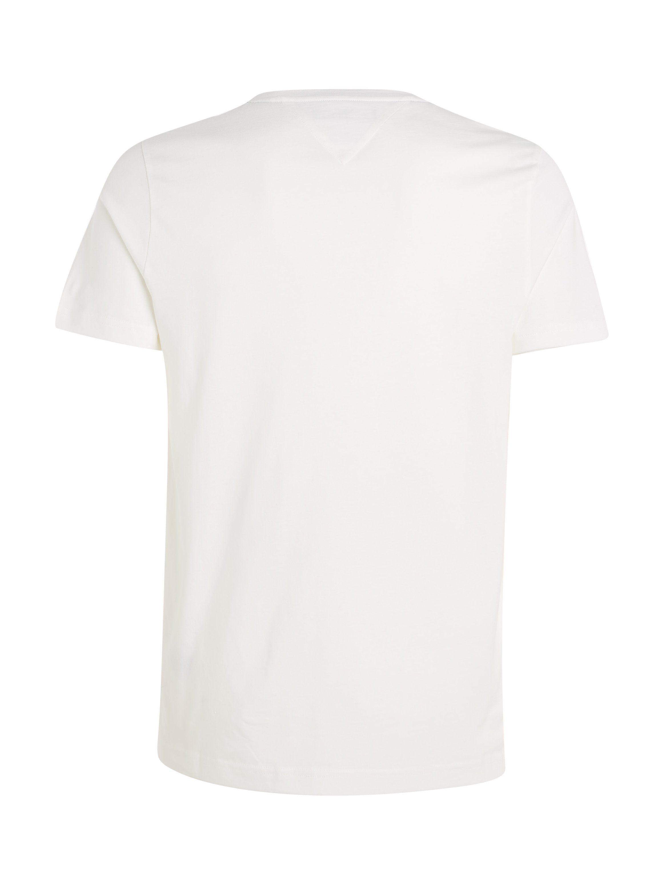 Tommy Hilfiger white snow TEE HILFIGER TOMMY FLAG T-Shirt