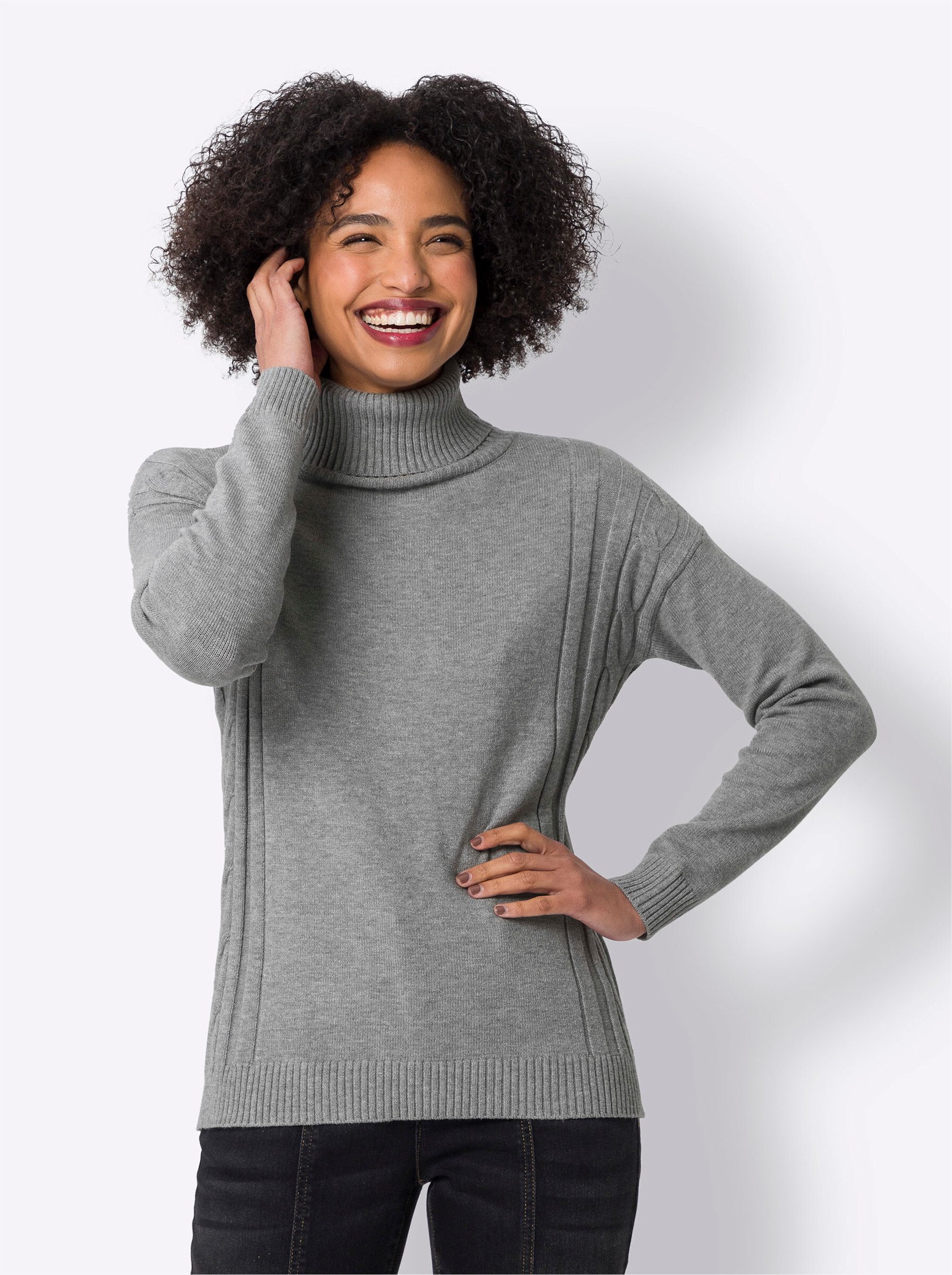 heine Strickpullover Rollkragenpullover . günstig online kaufen