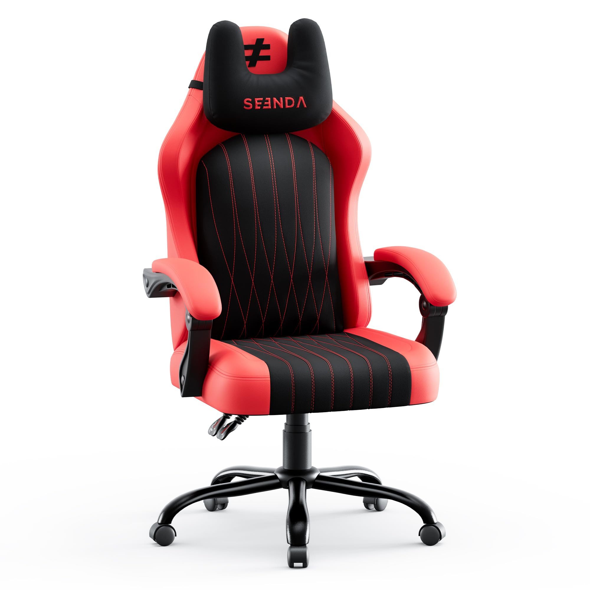 Seenda Gaming-Stuhl GCP-18 Ergonomischer Gamingstuhl, mit 90–135° Rückenlehne, gekoppelte Armlehnen, SGS