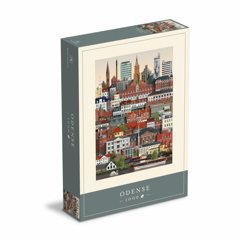 Martin Schwartz Puzzle Odense, 1000 Puzzleteile günstig online kaufen