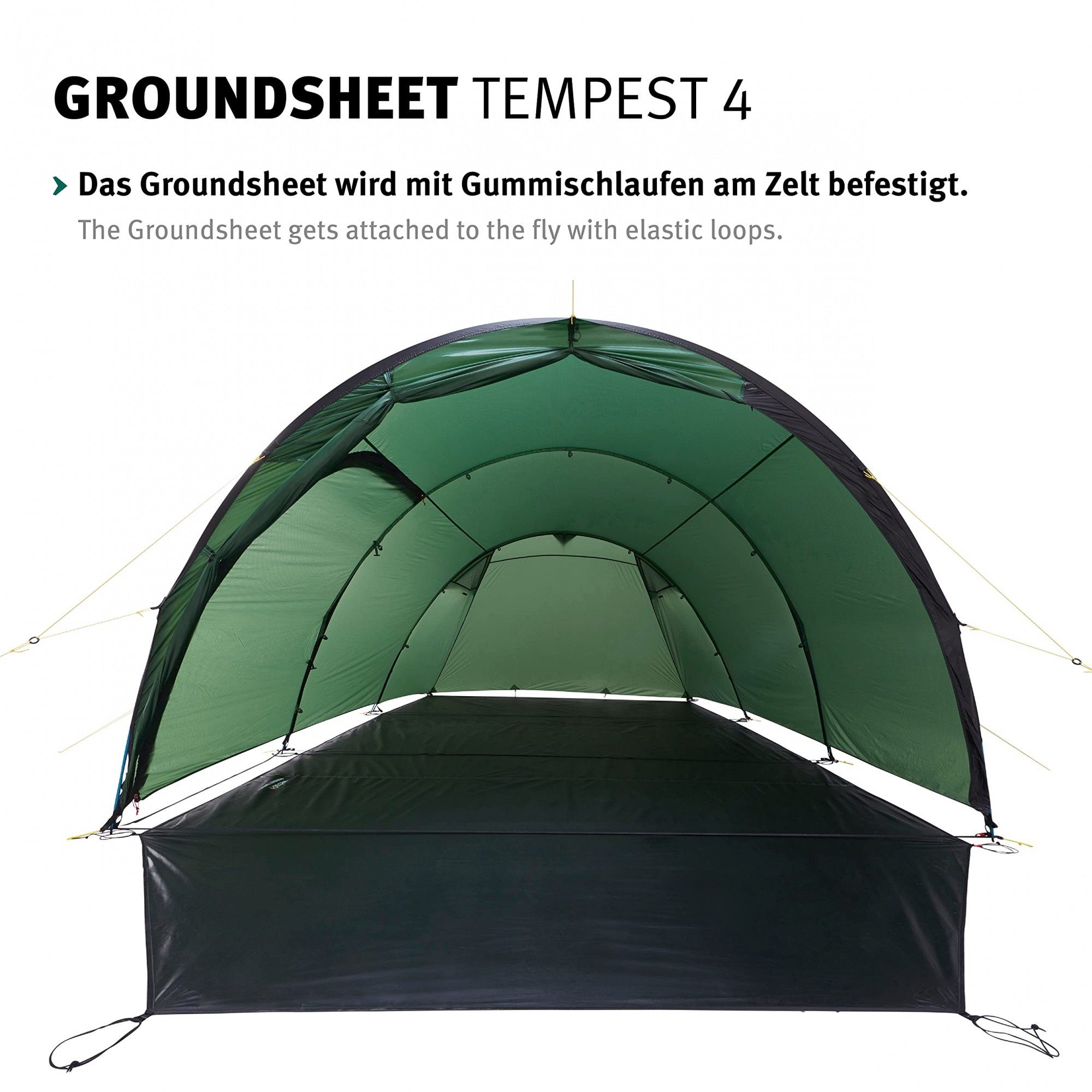 Wechsel Tents Zeltunterlage Groundsheet für 4 Tempest das Zelt