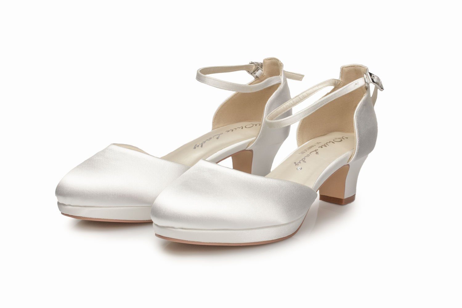 White Lady 899 ivory Satin - einfärbbare Brautschuhe Pumps günstig online kaufen