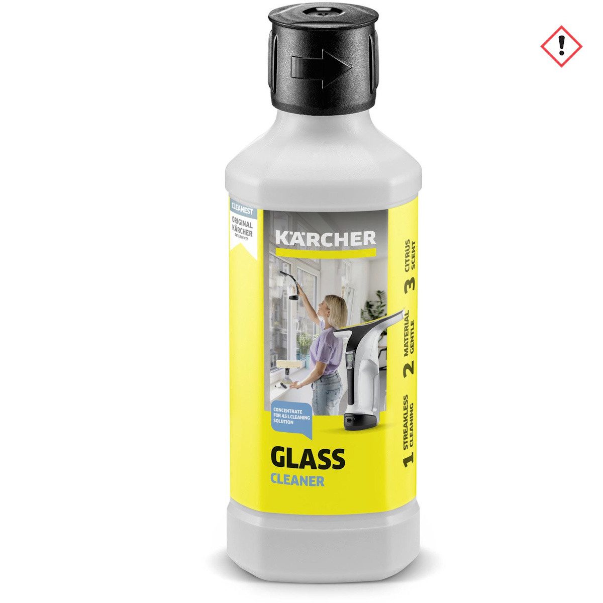 KÄRCHER Fensterreiniger 6.295-773.0 RM 500 – Streifenfrei für Fenstersauger & Spiegel, Glasreiniger-Konzentrat
