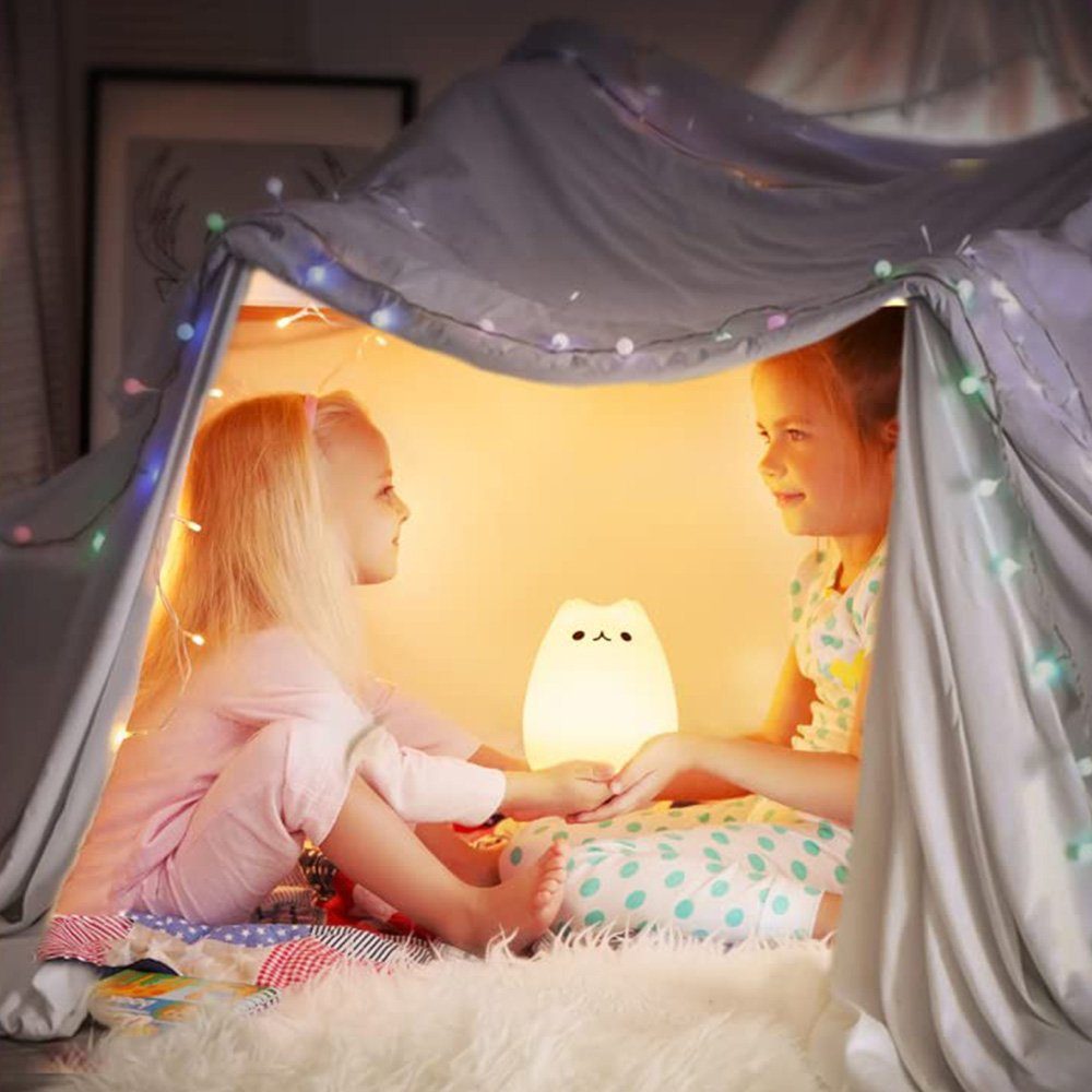 Katzenlampe,Kinder LED Nachtlicht LED Nachtlicht Niedliche Babyzimmer zggzerg Nachttischlampe