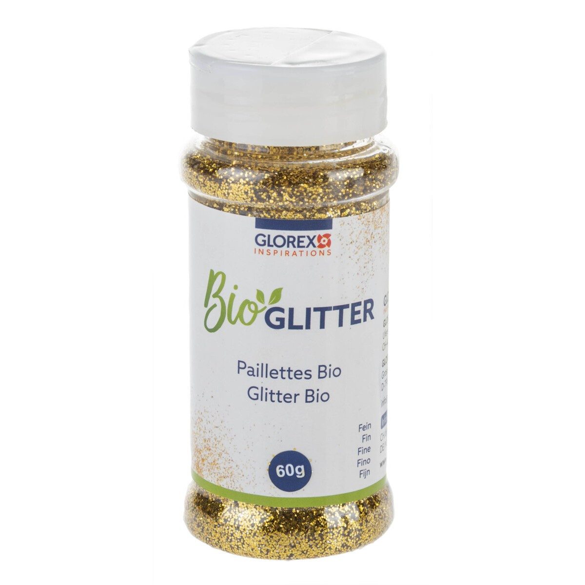 Glorex Streuglitzer GLOREX Glitter fein gold 60g
