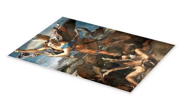 Posterlounge Poster Raffael, Der Heilige Michael tötet den Dämon, Malerei