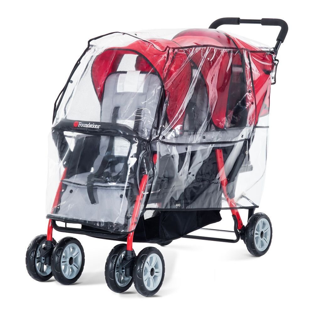 Kombi-Kinderwagen Regenabdeckung 3-Sitzer