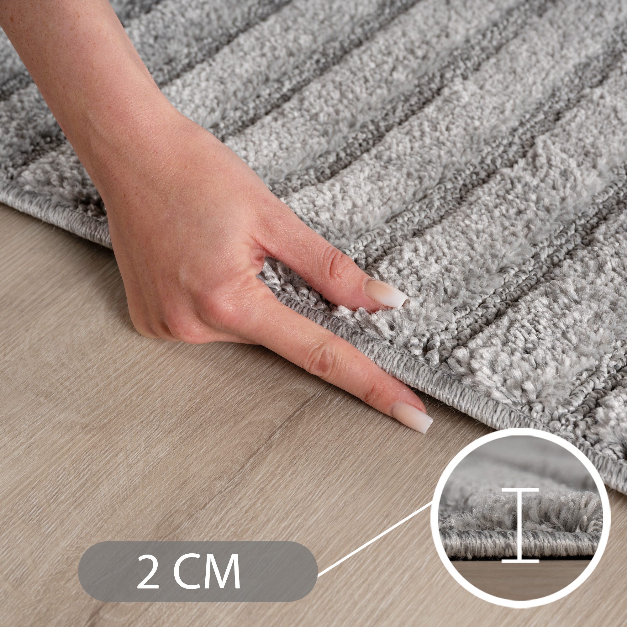 Carpettex Designteppich Skandinavischer Boho, Rund, Höhe: 8 mm, Teppich Wohnzimmer, Schlafzimmer, Gästezimmer