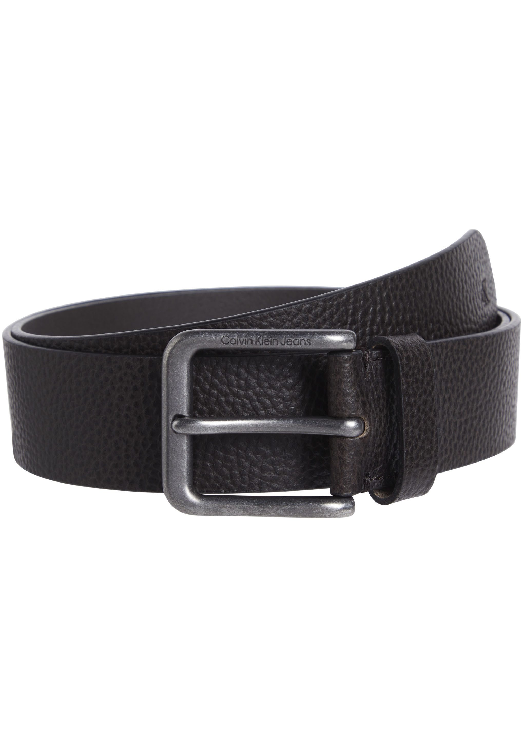 Calvin Klein Jeans Ledergürtel CLASSIC RO LTHR BELT 40MM mit Logoprägung