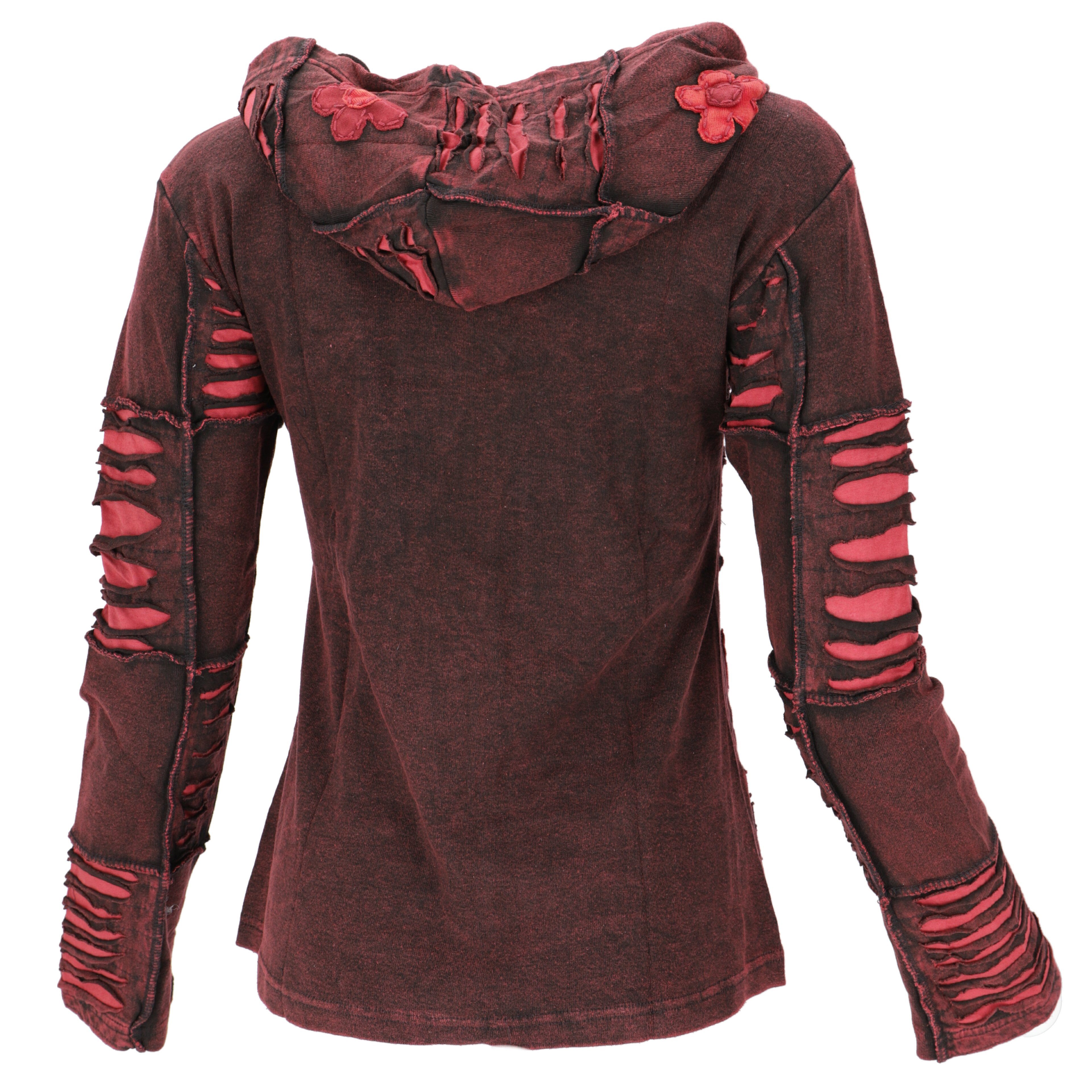 Guru-Shop Langjacke Goa Patchwork Jacke, Boho Kapuzenjacke -.. alternative günstig online kaufen