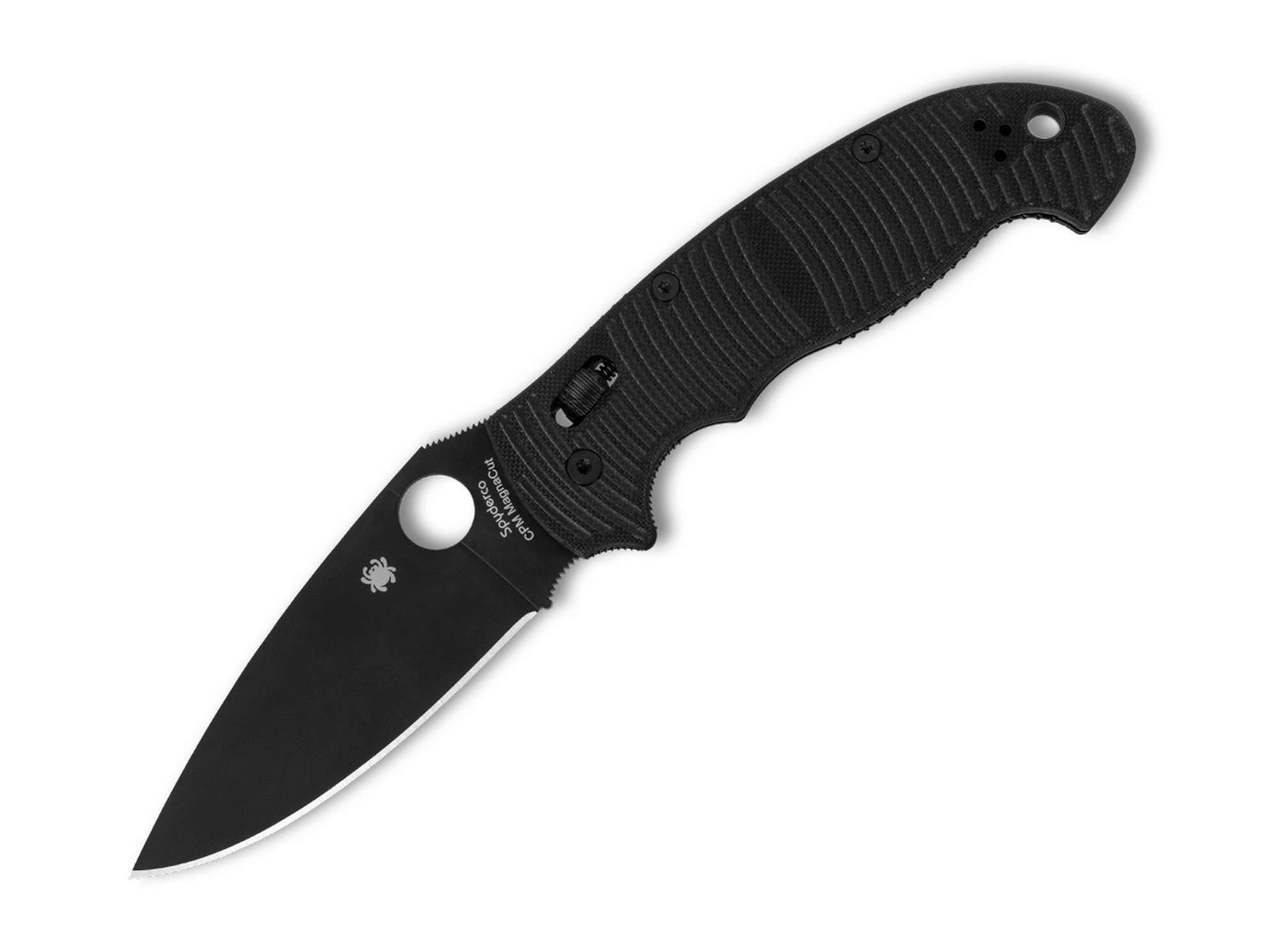 Spyderco Taschenmesser Spyderco Manix 2XL Salt Black G10 CPM MagnaCut Black Blade PlainEdge