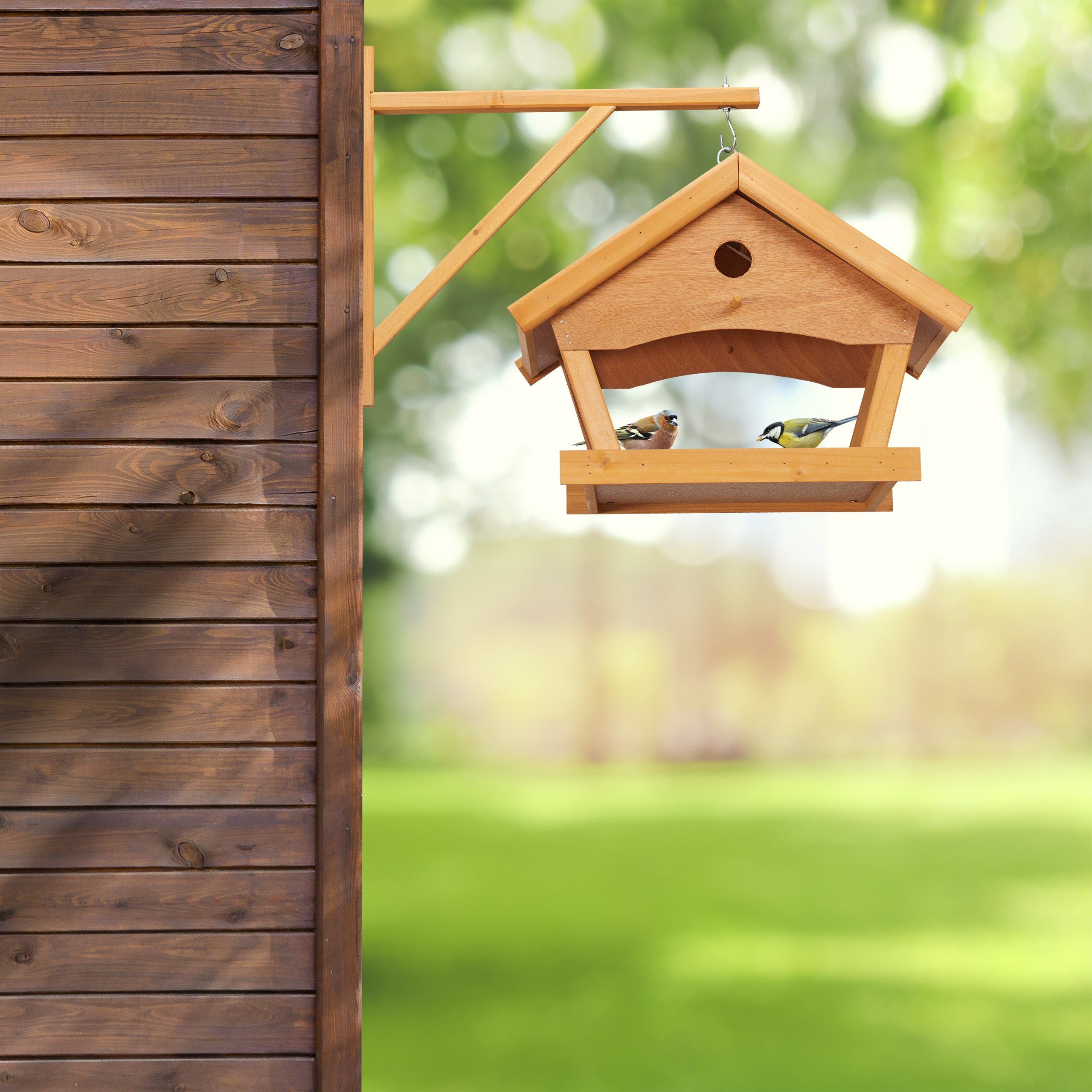 relaxdays Vogelhaus Vogelfutterhaus Wand günstig online kaufen
