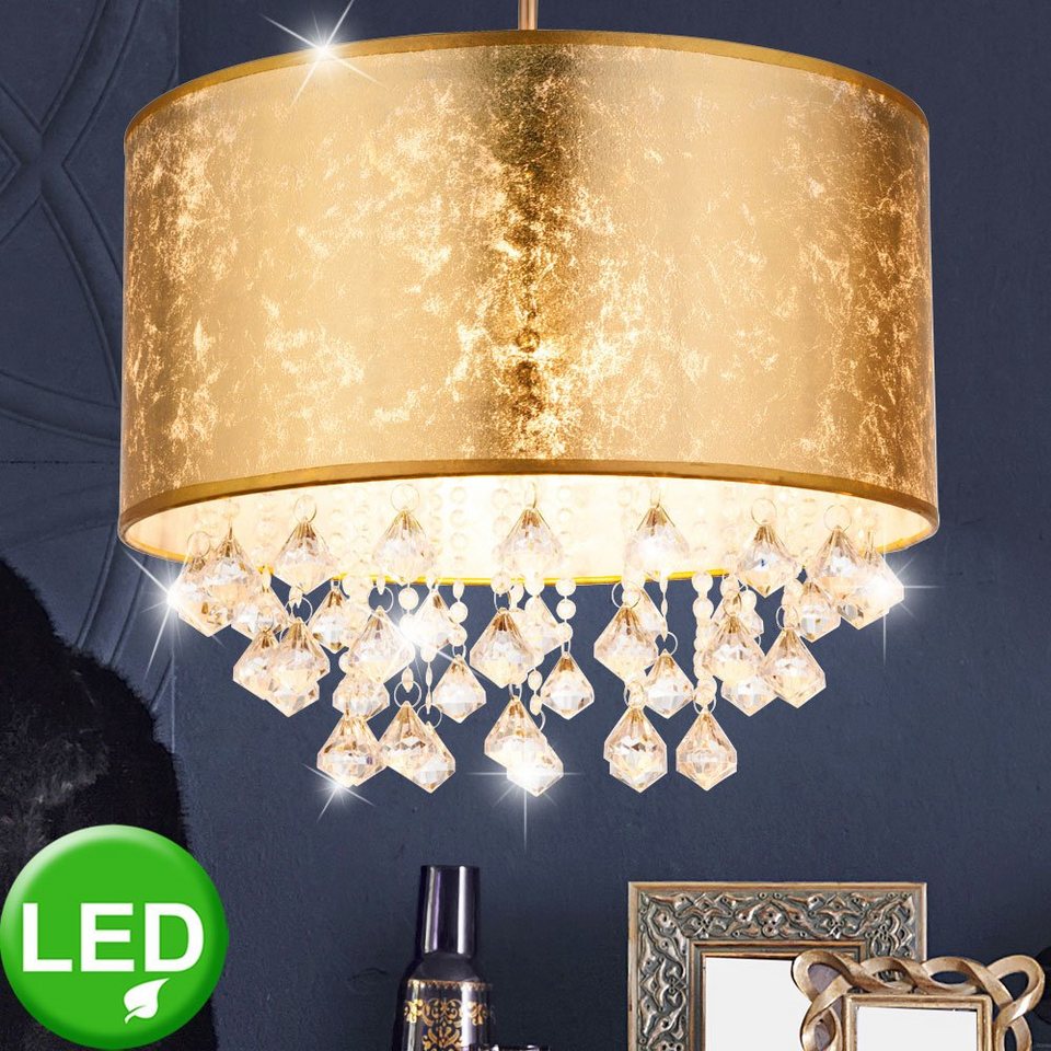 LED 12 Watt Pendel Lampe Beleuchtung Acryl Kristall Behang Decken Hänge Leuchte