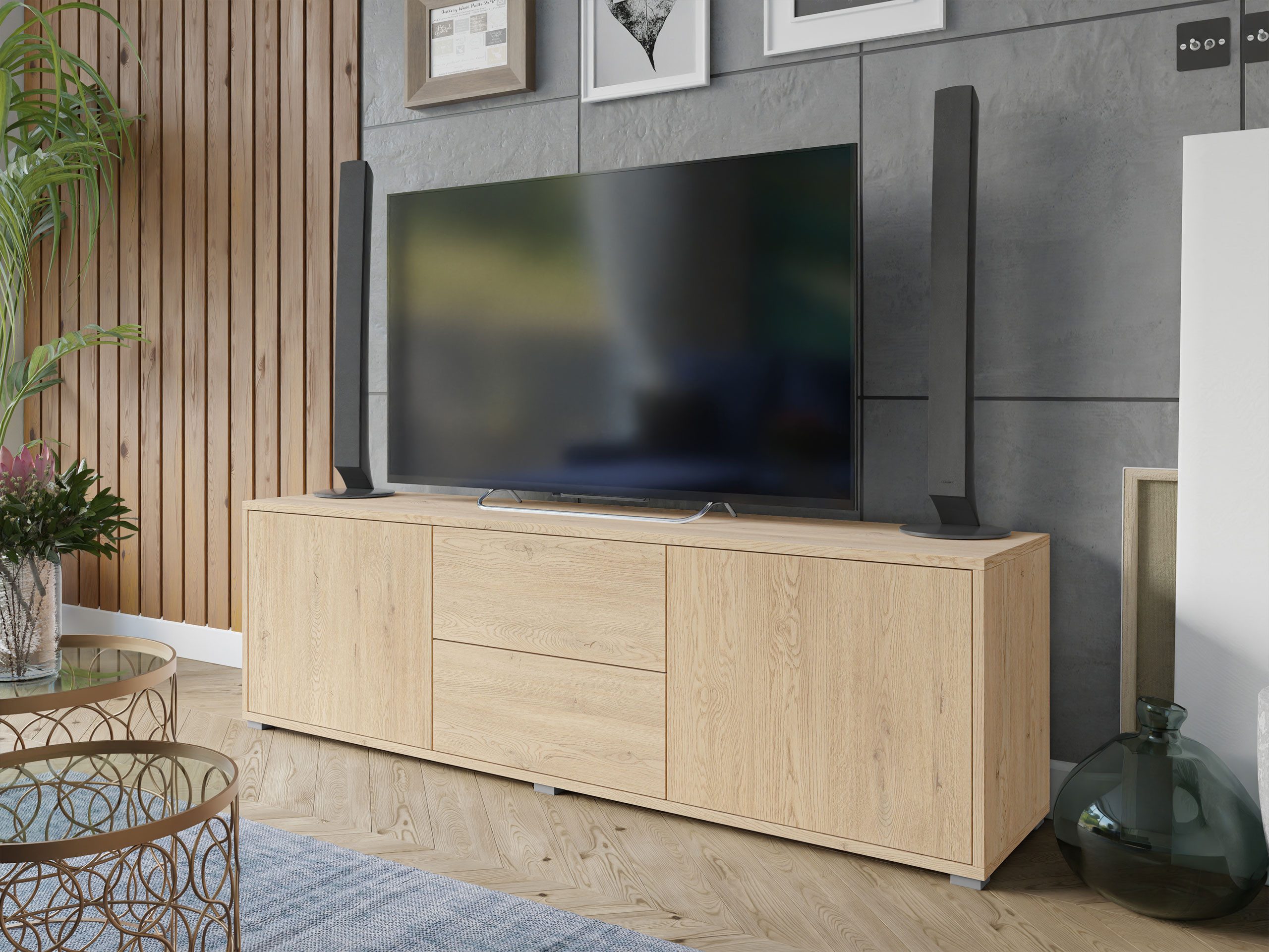 MIRJAN24 TV-Schrank Gesita 2D2SZ (mit 2 günstig online kaufen