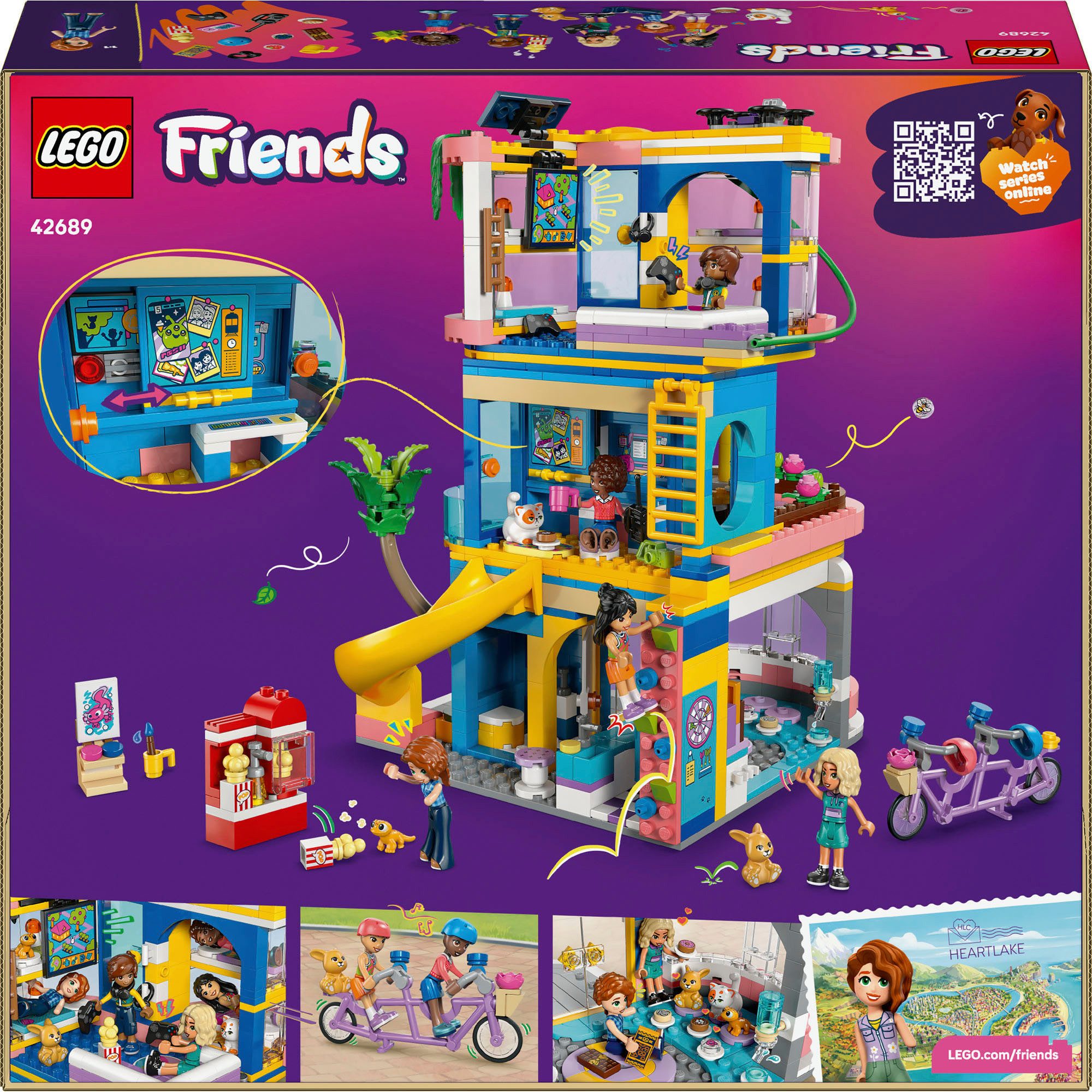 LEGO® Heartlake City Clubhaus der Freunde (42689), LEGO Friends Konstruktio günstig online kaufen