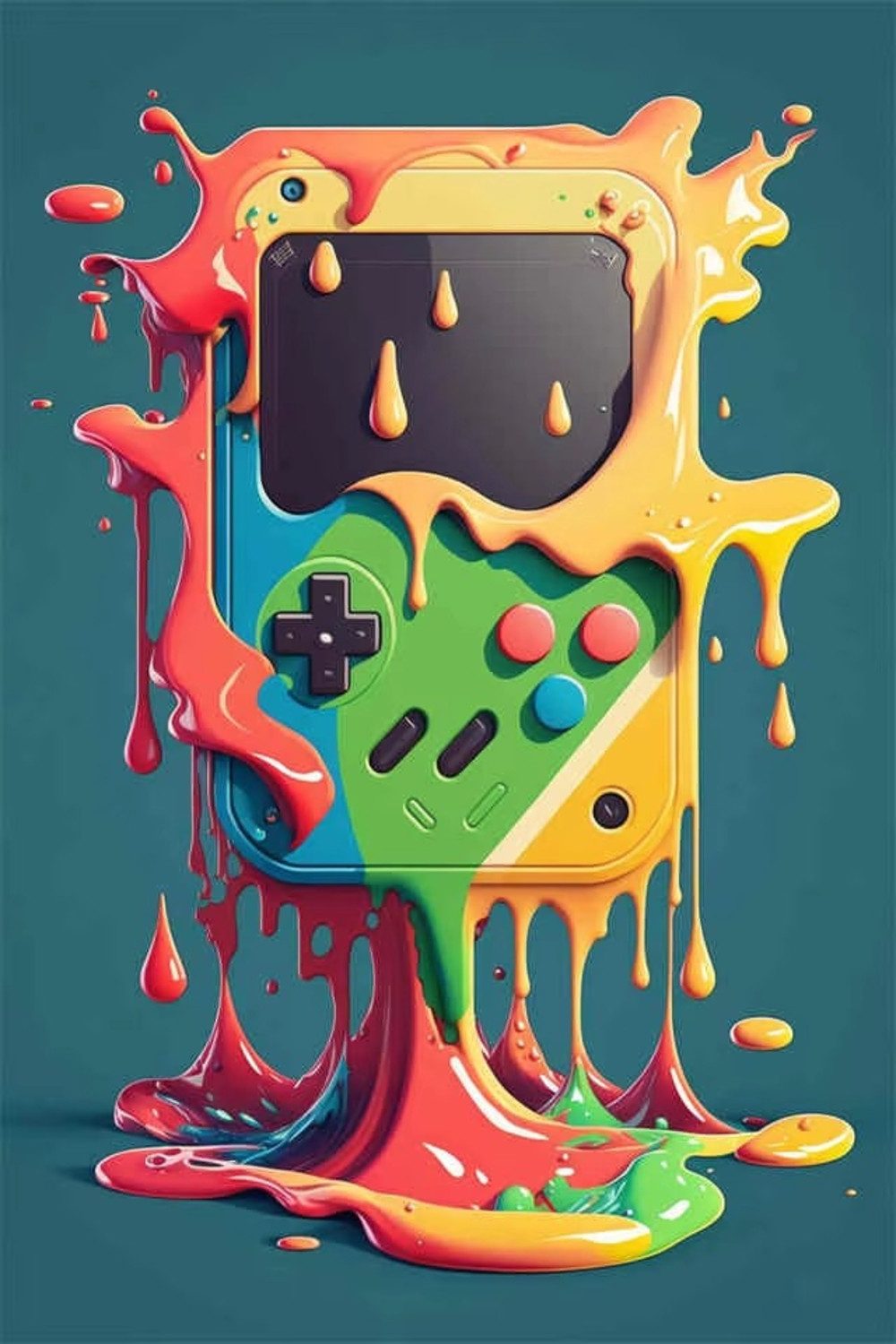 TPFLiving Kunstdruck OHNE RAHMEN, Ästhetisches Gaming-Junge Leinwandbild – Moderne Zimmerdekoration (Leinwandbild XXL), Farben: Farben: SchwarzGröße: 20x30cm