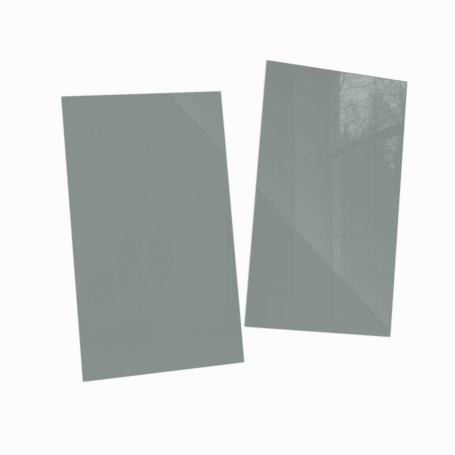 5mm (Glasplatte, Wallario tlg., inkl. ESG-Sicherheitsglas, verschiedene Noppen), Herd-Abdeckplatte Grau, Größen 2