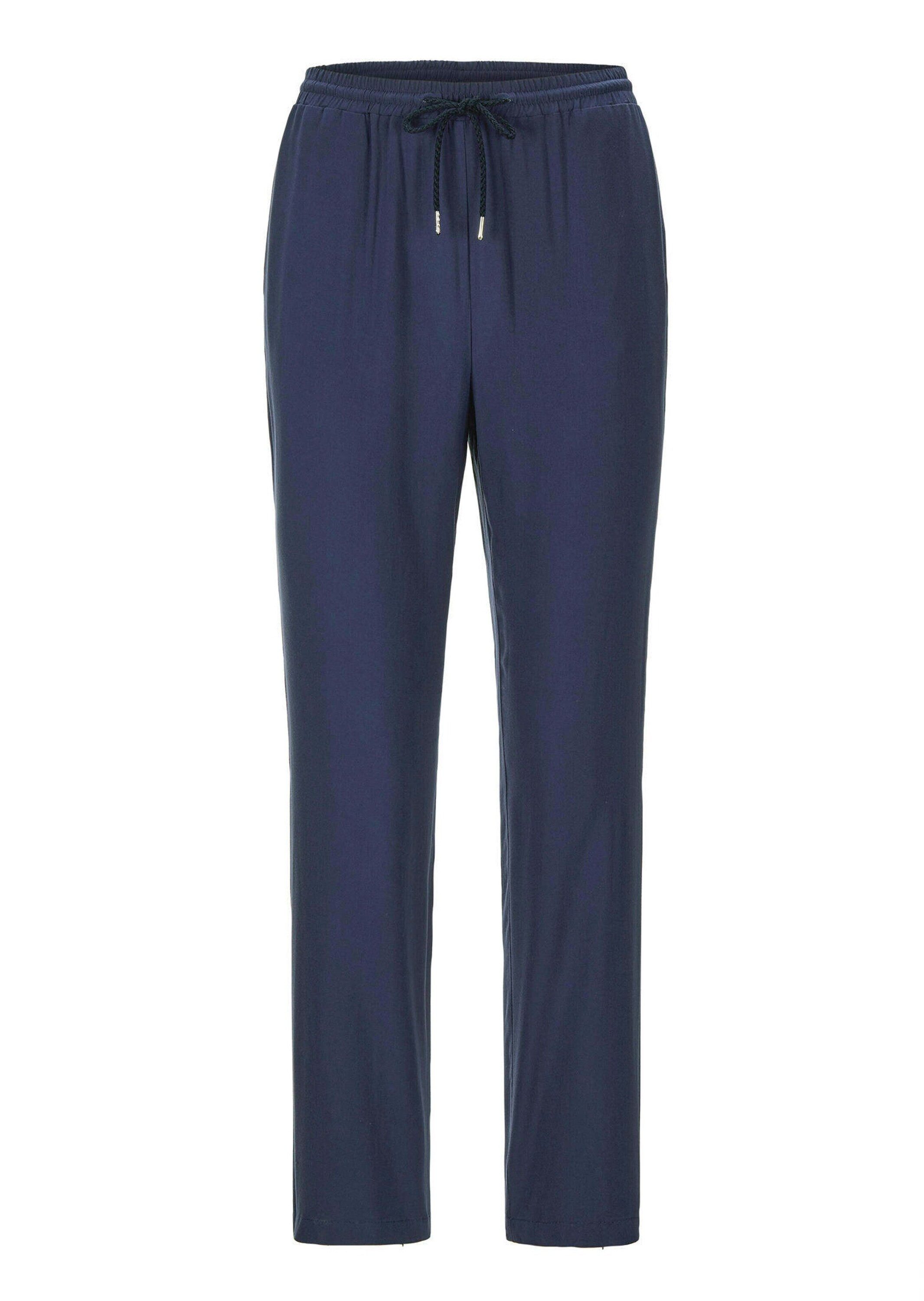 Schlupfhose Kurzgröße: Uni Blaue Stoffhose SARA