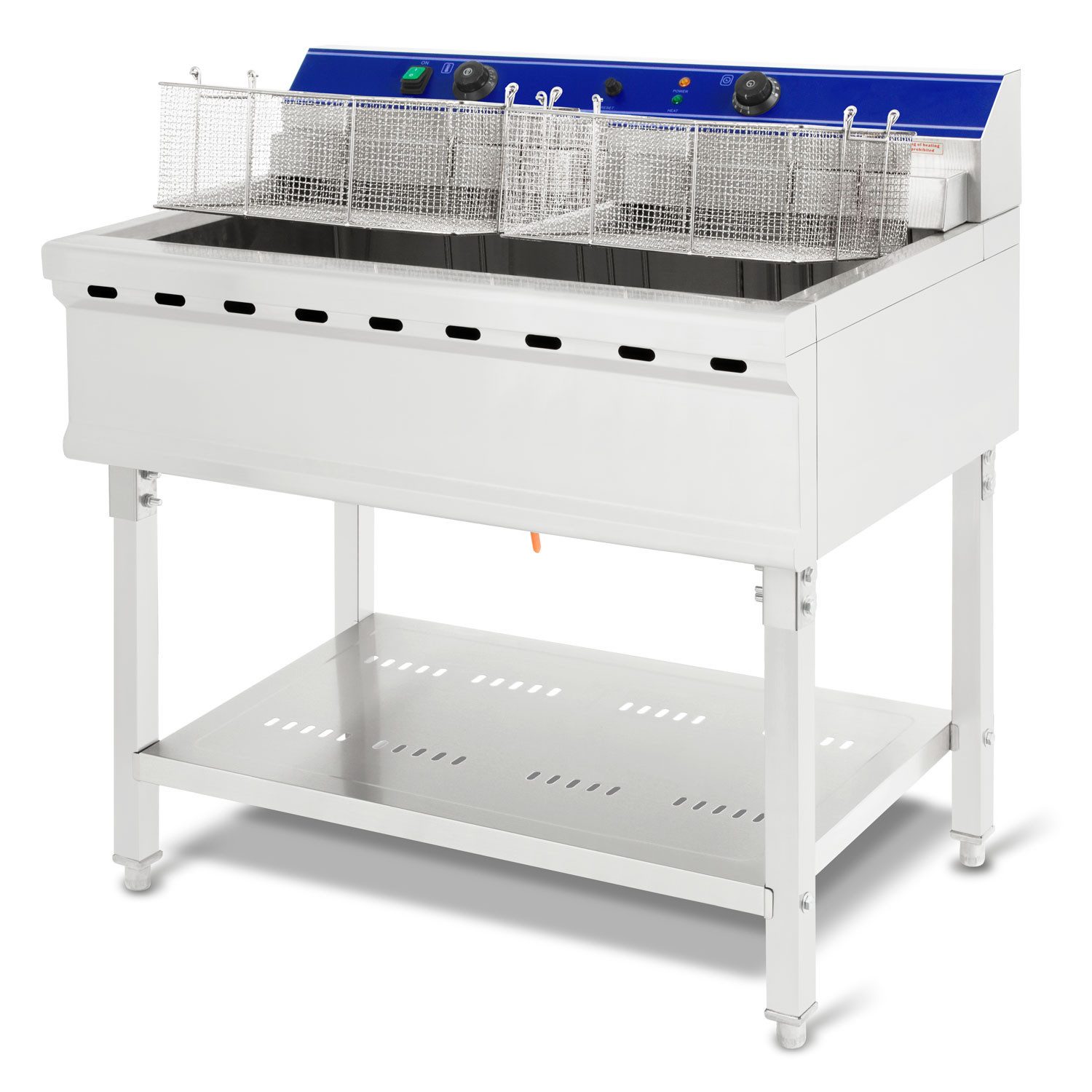 vertes Fritteuse ‎FD5-FRT76-1, 9000 W, 50-200°C, 380V, Kaltzonenprinzip, Profi-Fritteuse mit Untergestell