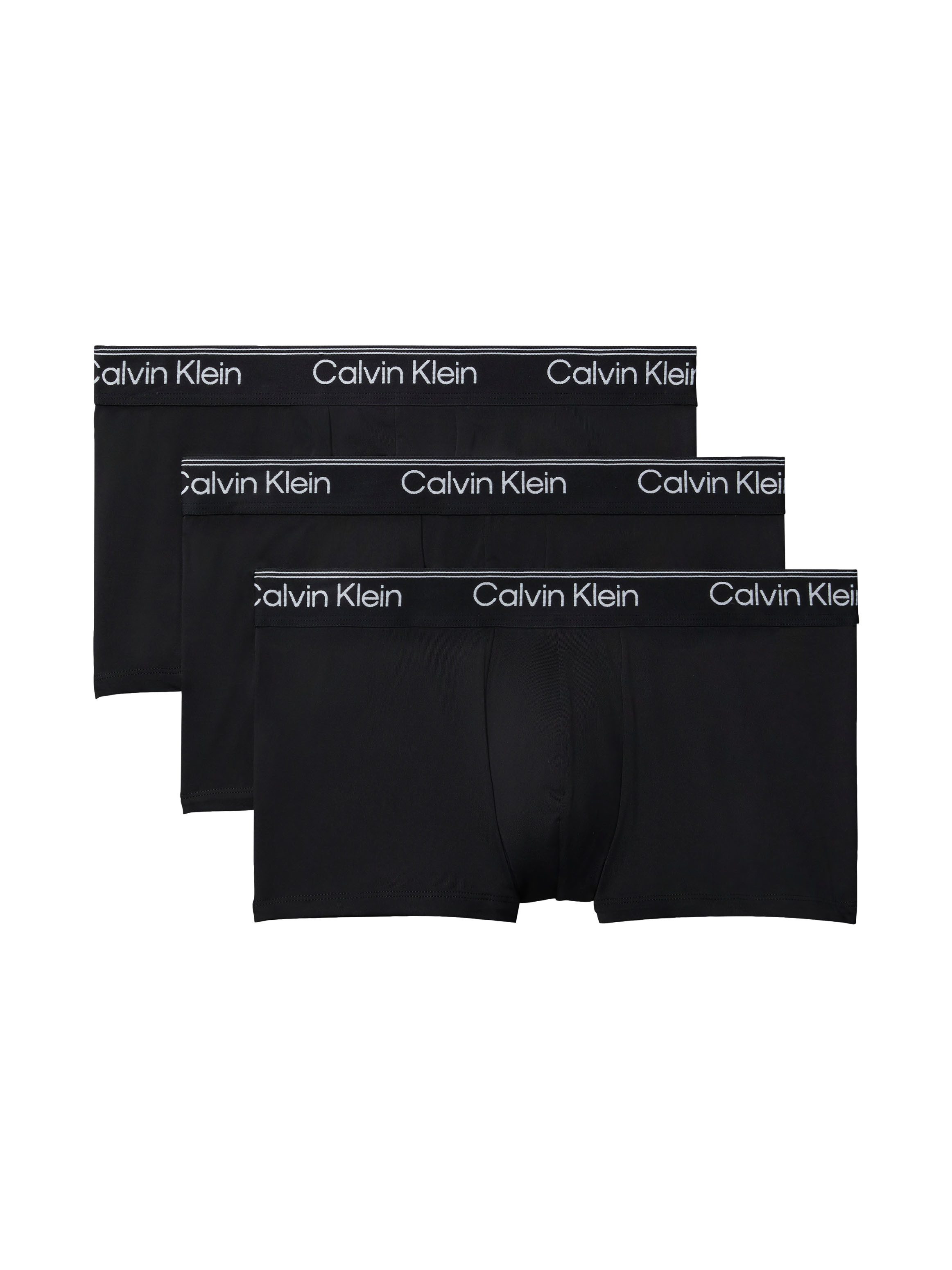 Calvin Klein Underwear Trunk LOW RISE TRUNK 3PK (Packung, 3er-Pack) mit Logo-Elastikbund