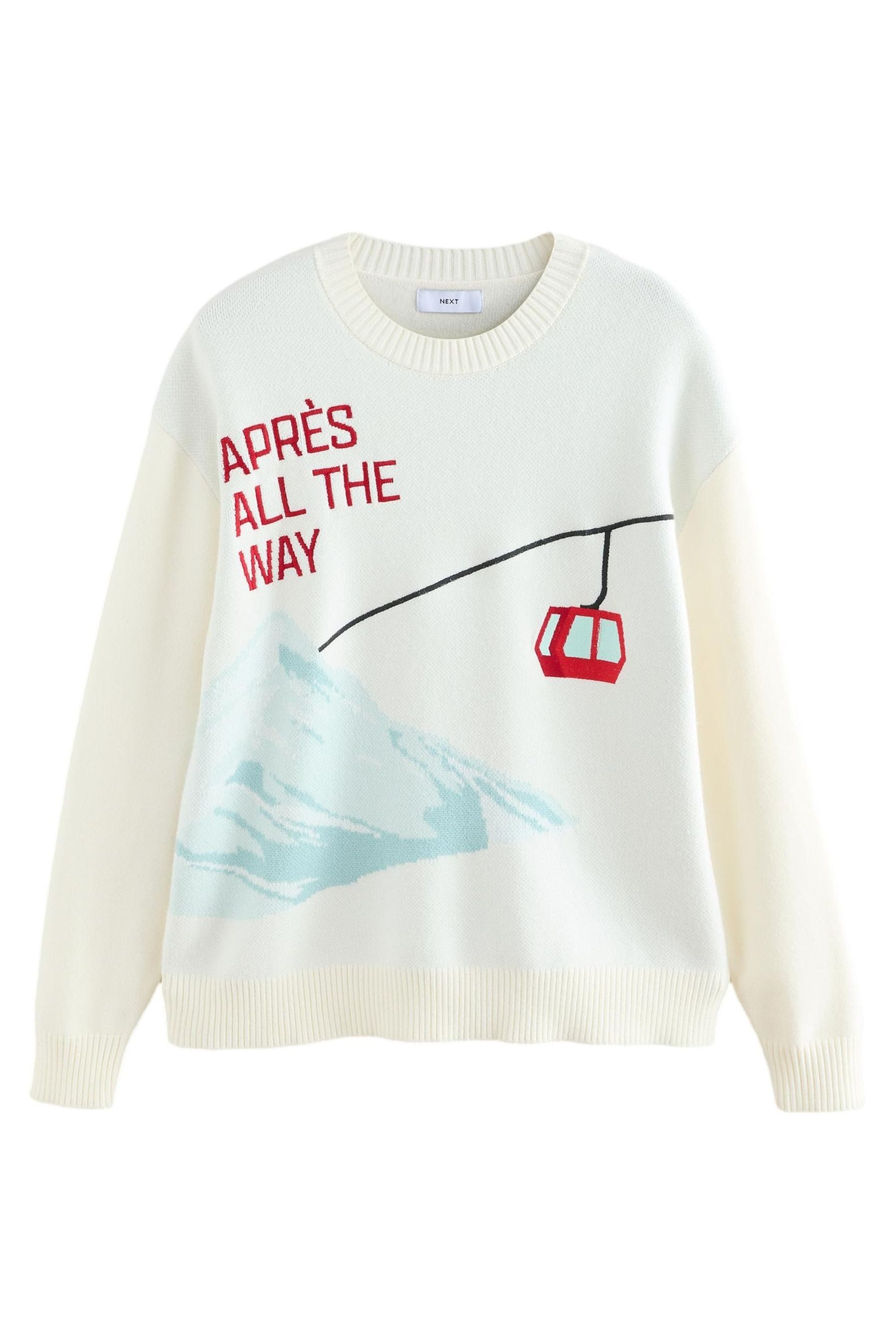 Next Rundhalspullover Regular Fit weihnachtlicher Apres Rundhalspullover (1 günstig online kaufen