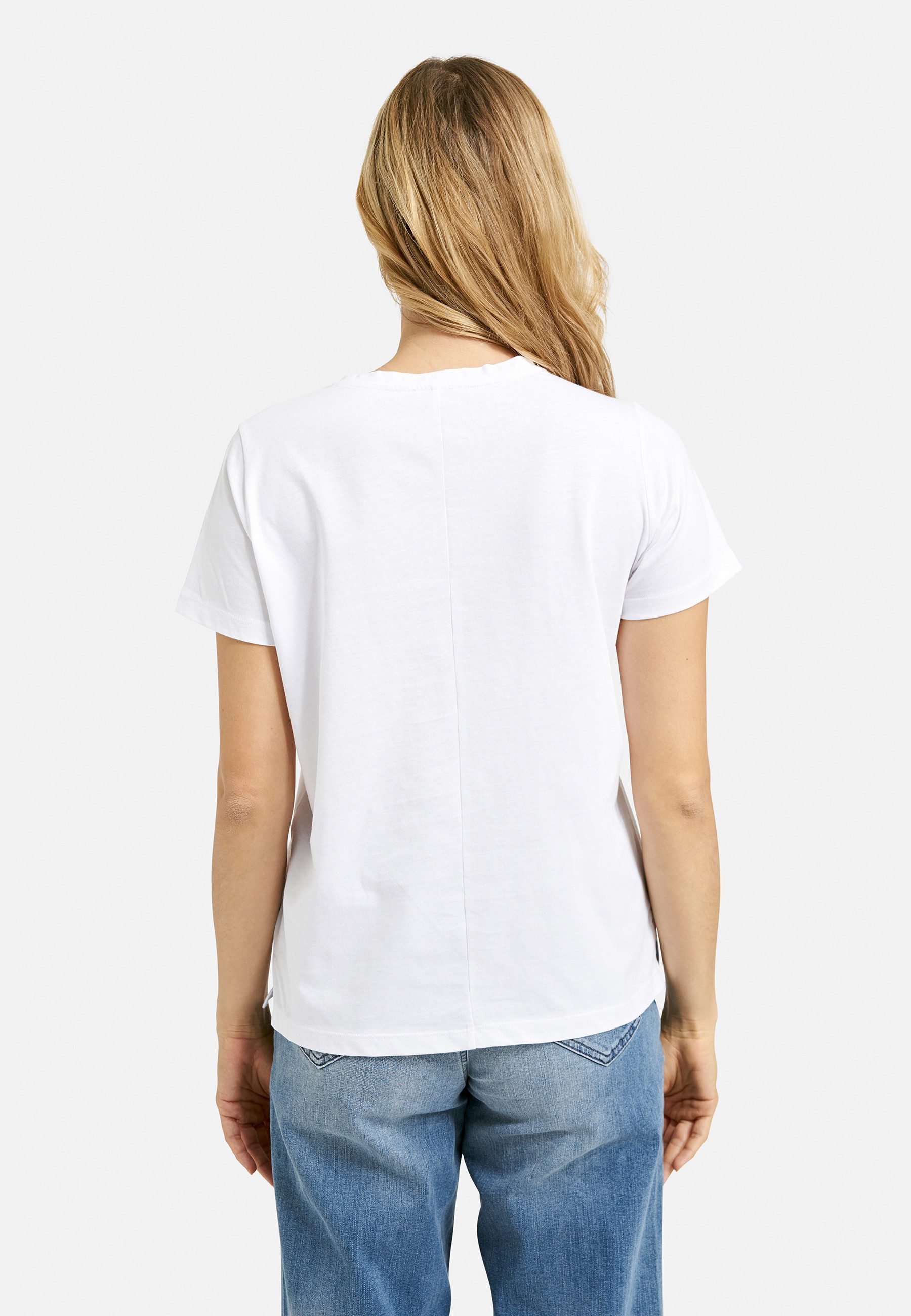 Milano Italy V-Shirt mit Stickerei