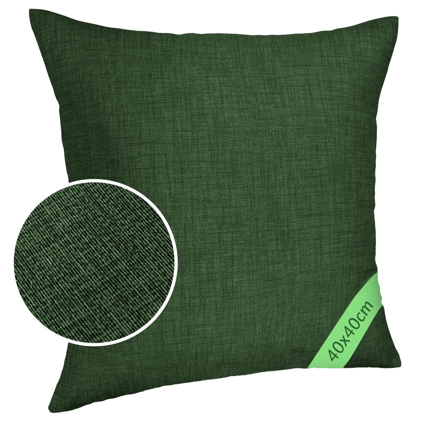 ANRO Dekokissen MrJack Kissenbezug Leinenoptik Deko Kissen Uni, Sofakissen günstig online kaufen