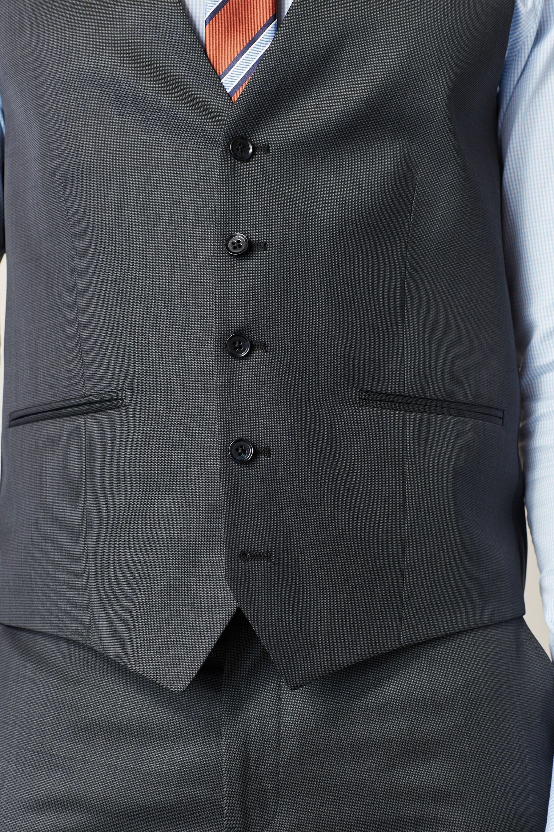 Grey Next (1-tlg) Anzugweste Charcoal Anzug: Weste