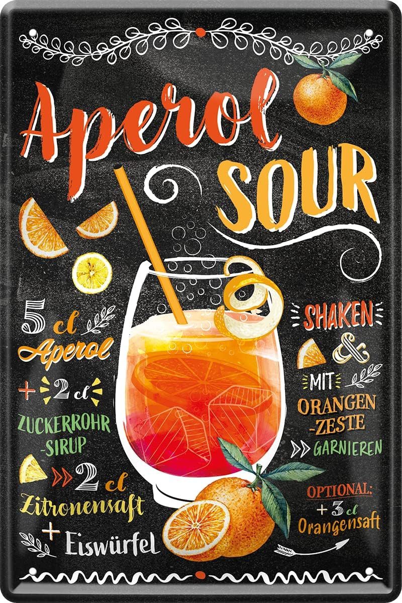 WOGEKA ART Metallbild Aperol Sour - günstig online kaufen