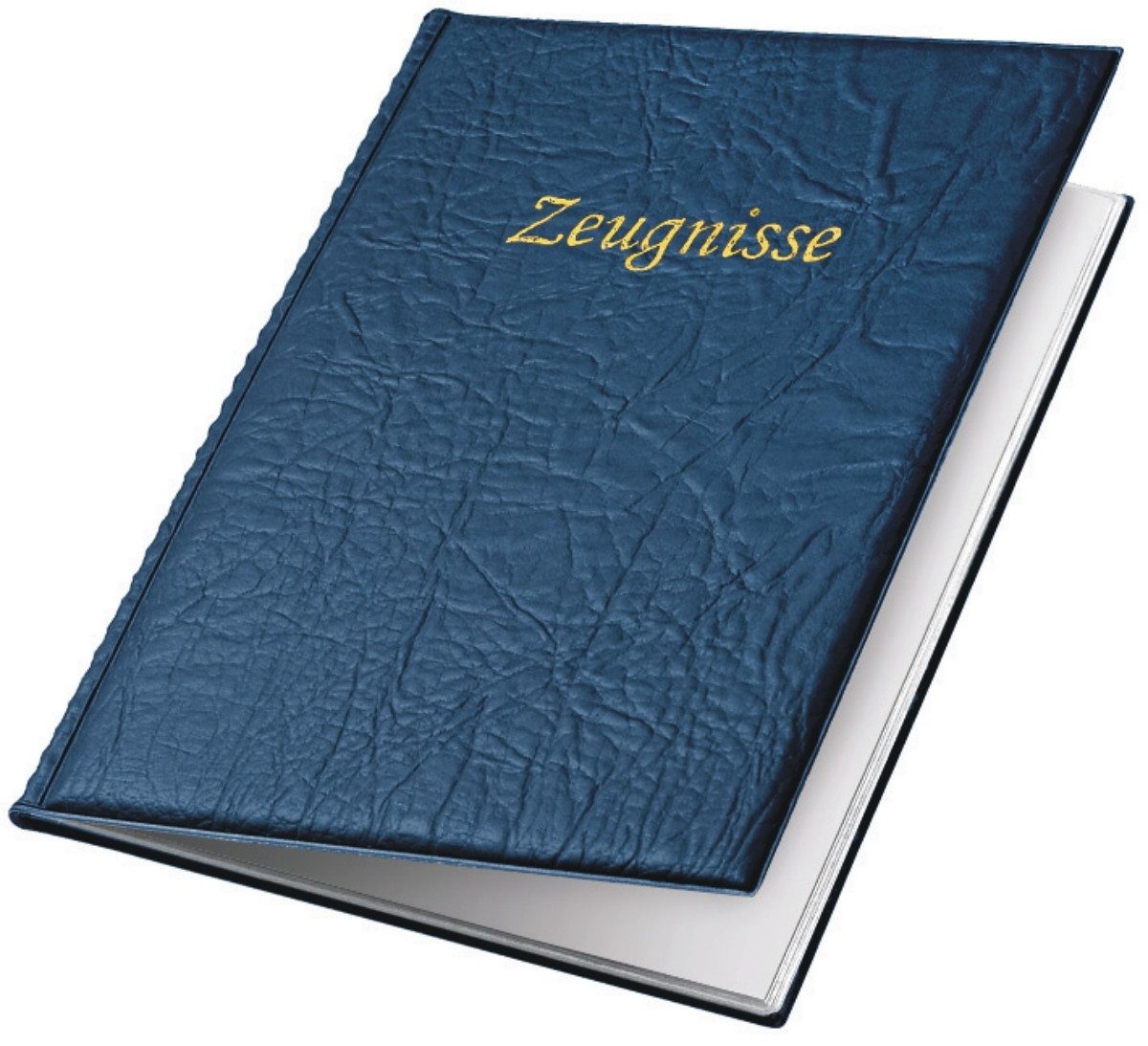 VELOFLEX Vokabelheft Zeugnismappe A4 mit 10 Taschen blau