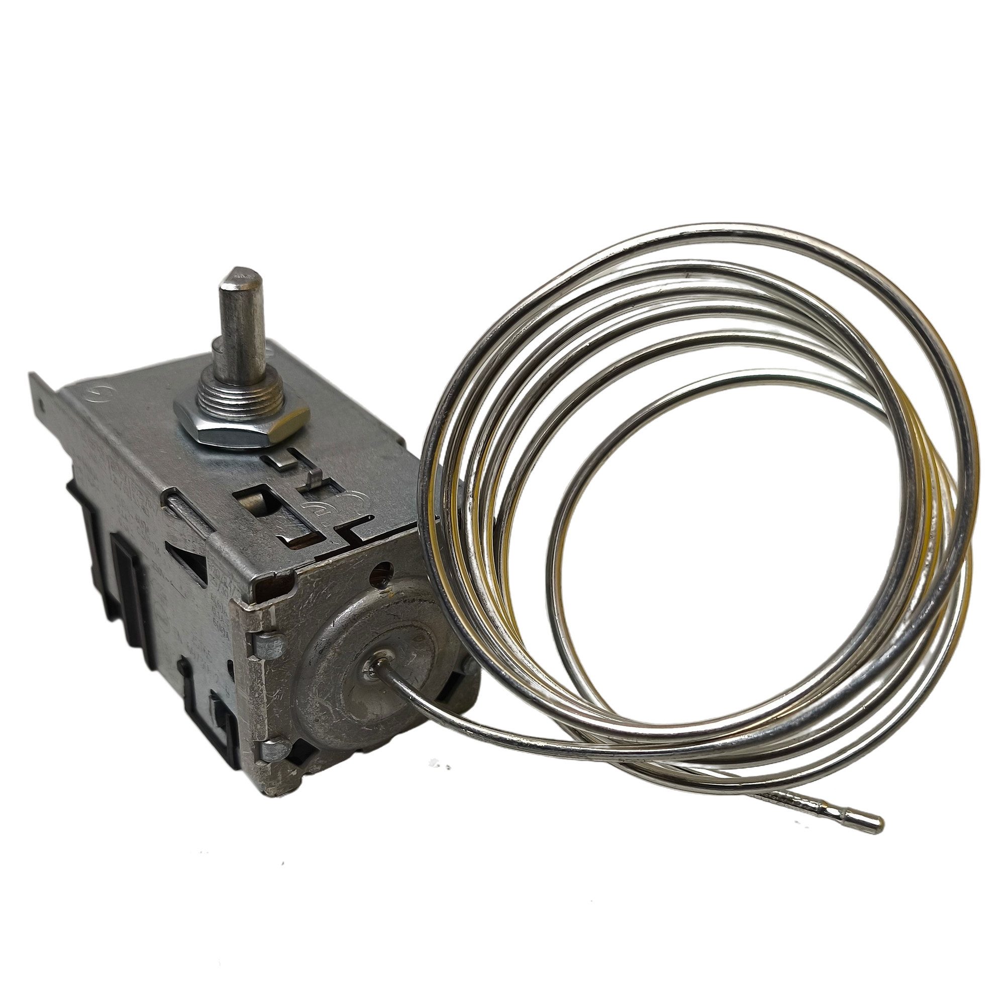 VIOKS Thermodetektor Thermostat Ersatz für Danfoss 077B3641 900mm Kapillarrohr 4x6,3mm AMP, für Kühlschrank Gefrierschrank