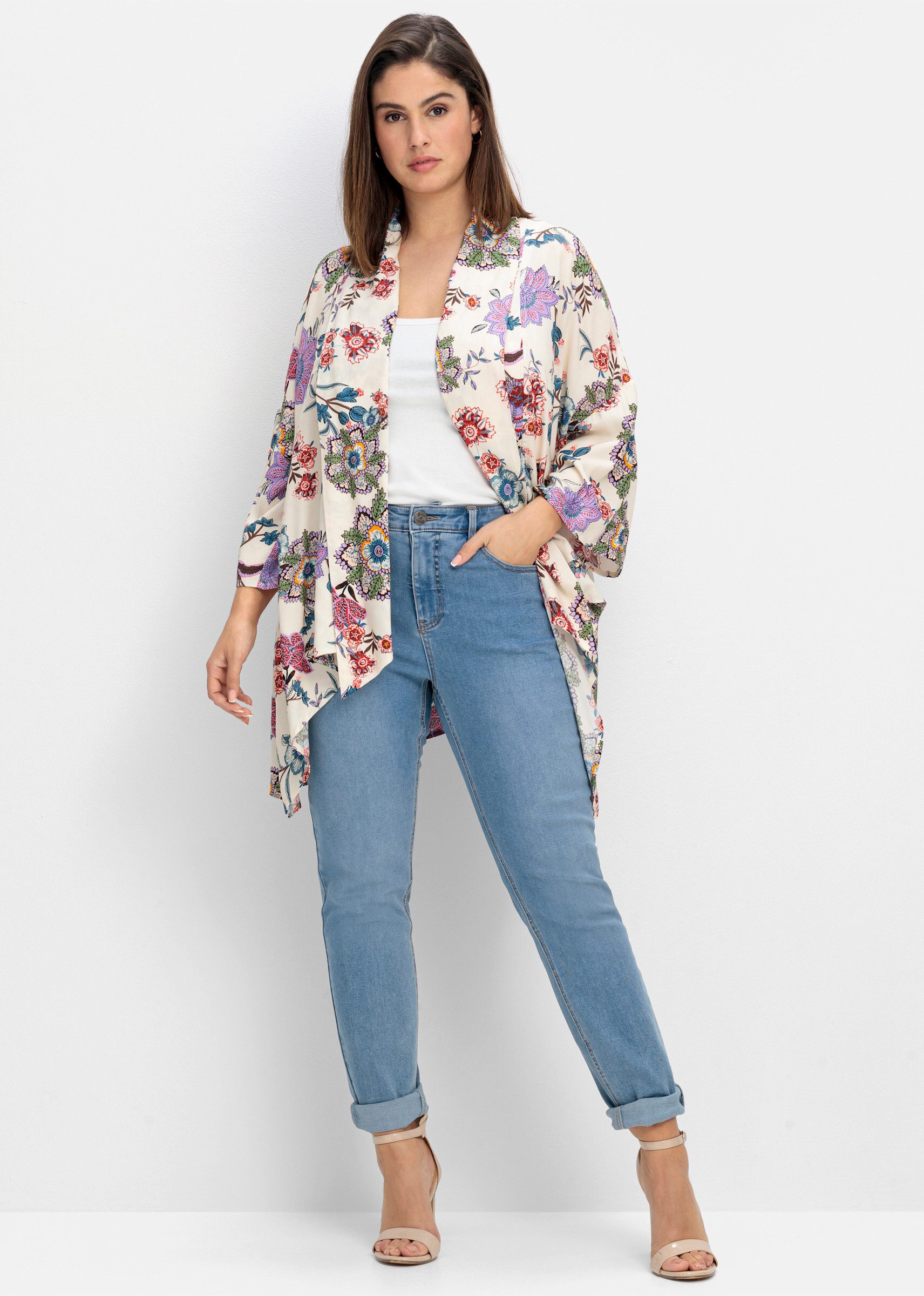 sheego by Joe Browns Klassische Bluse Longbluse 3/4-Arm günstig online kaufen