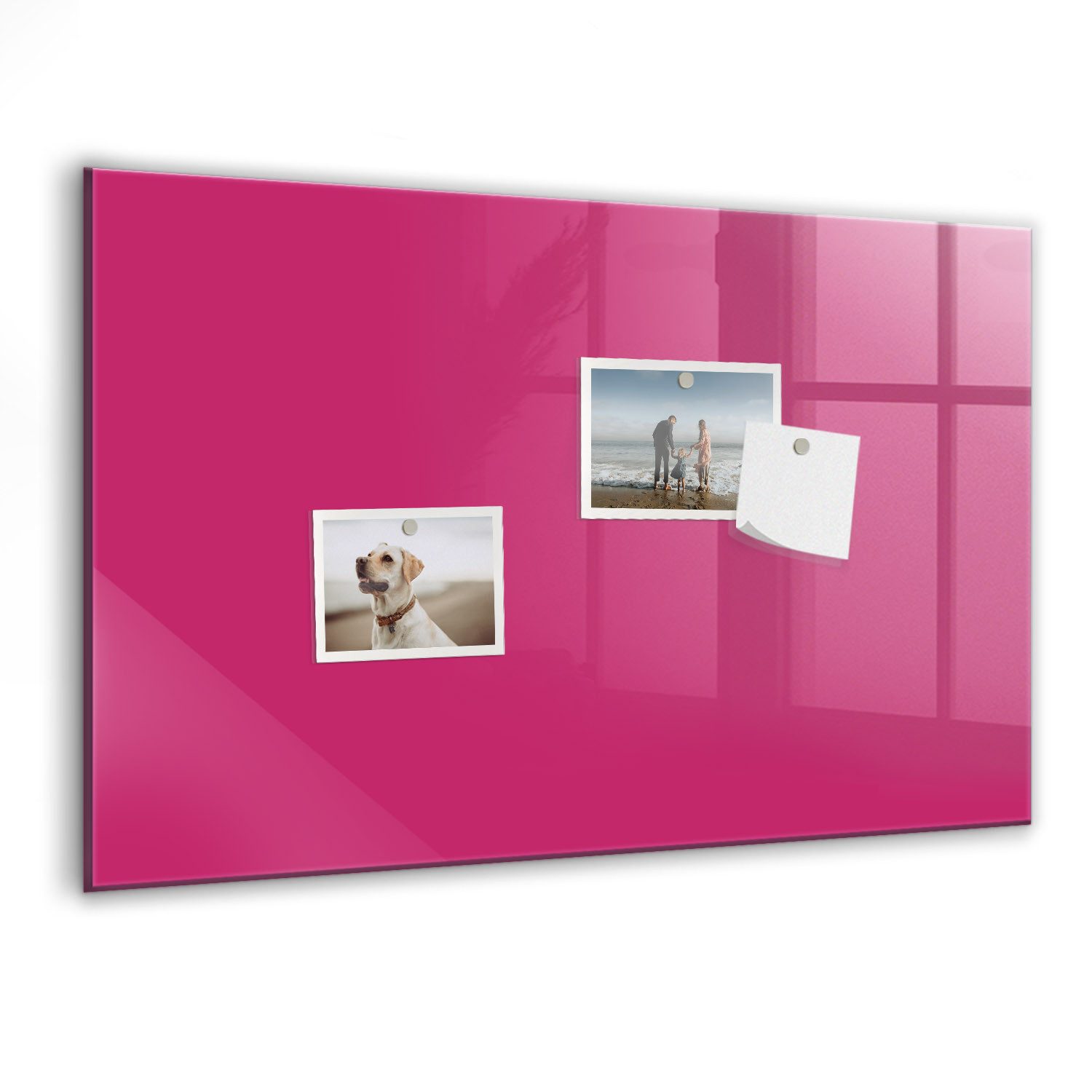 Tulup Magnettafel Glas-Notiztafel Memoboard mit Magneten, Marker und Schwamm