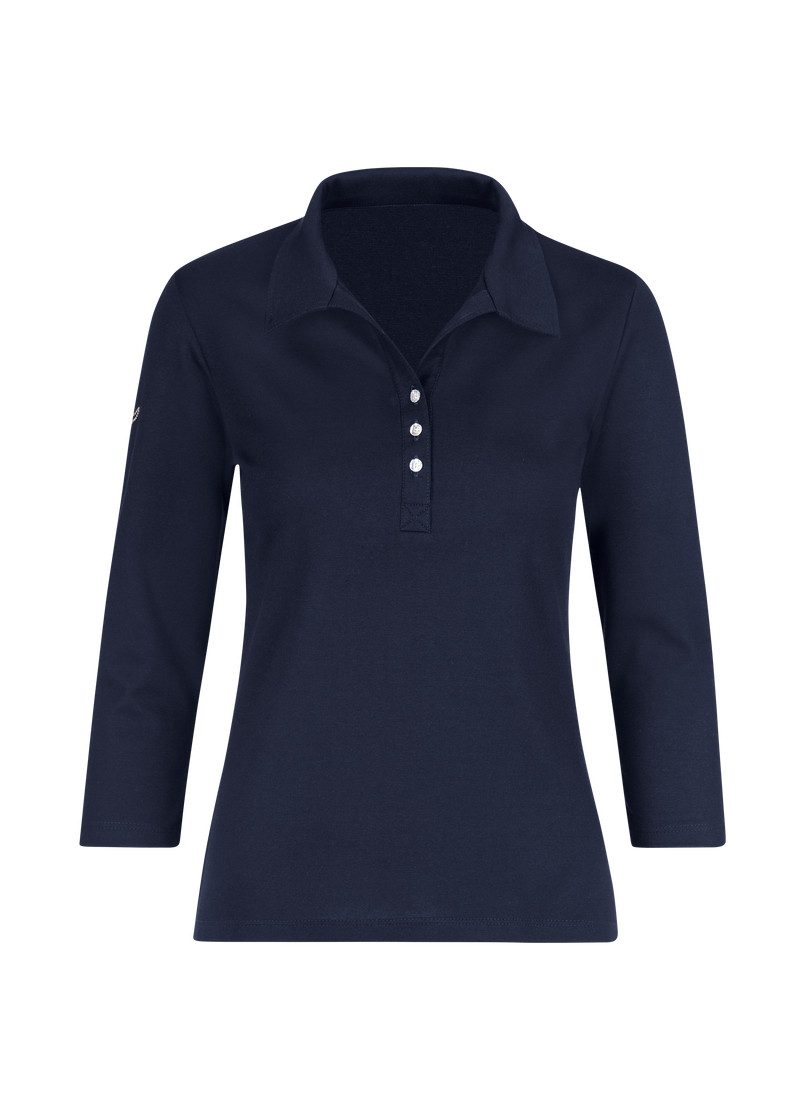 Trigema Poloshirt "TRIGEMA Poloshirt mit Kristallsteinen", (1 tlg.) günstig online kaufen
