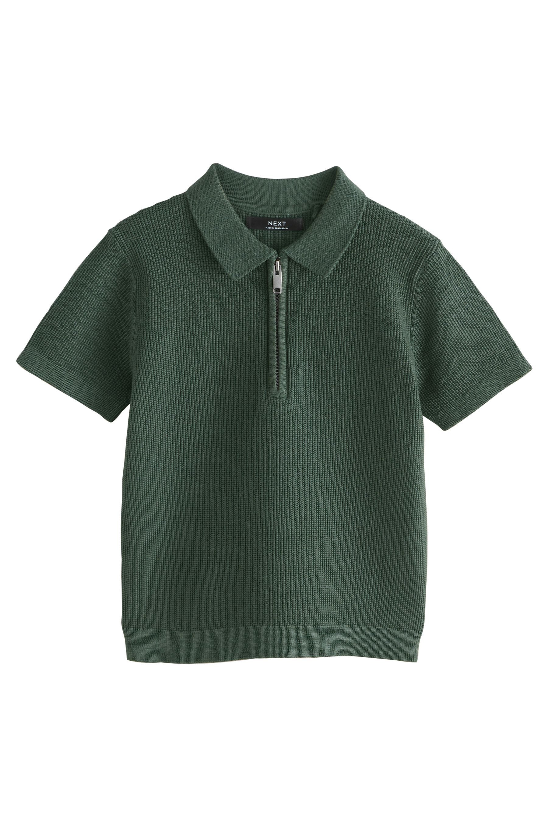 Next Polokragenpullover Strick-Poloshirt mit RV-Kragen (1-tlg)
