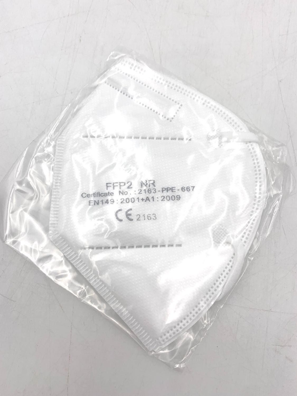 BURI Verkleidungsmaske 30x FFP2 NR Mundschutz weiß Feinstaubmaske CE2163 günstig online kaufen