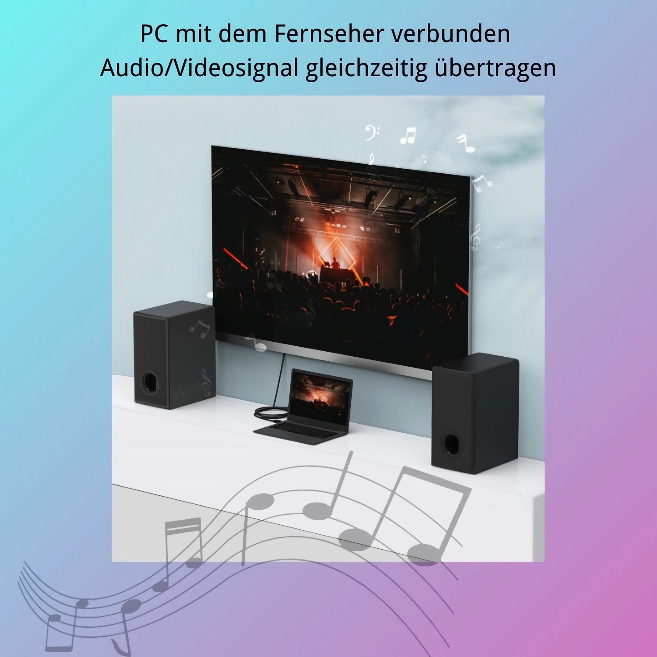 Bolwins M39 180cm Adapter Kabel DP Displayport auf HDMI für Laptop PC Monitor Video-Kabel, (180 cm)