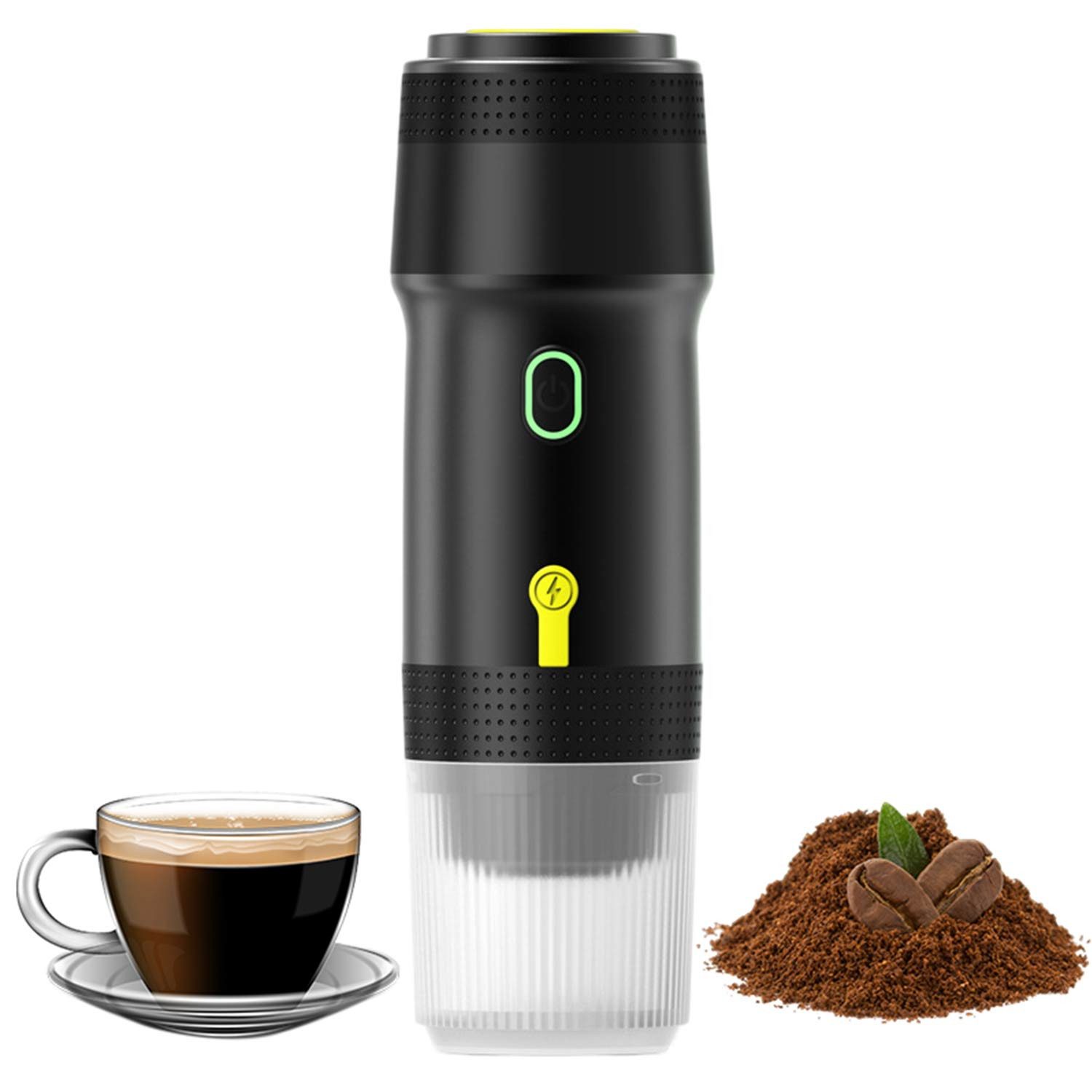 Refttenw Reisekaffeemaschine, Kaffeemaschine mit Akku, für Reise Camping Wandern