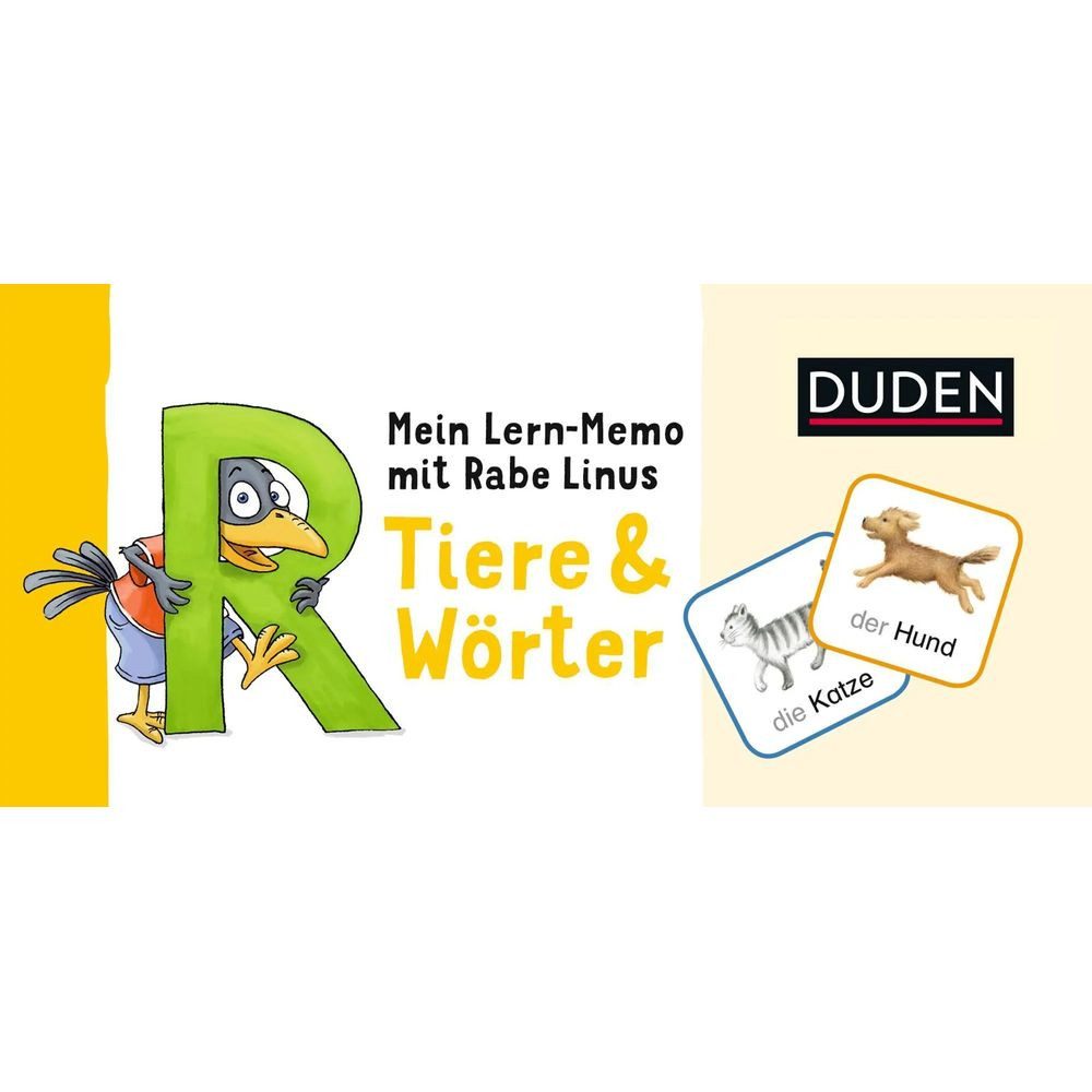Duden Spiel Mein Lern-Memo mit Rabe Linus - Tiere & Wörter